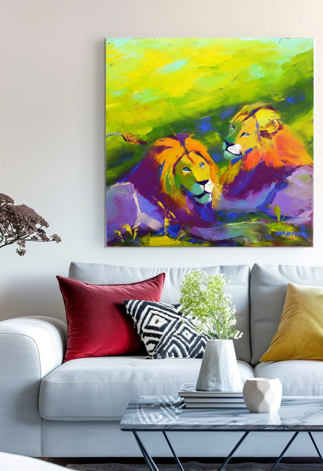 Brotherly Love 79x79cm Oil on Canvas