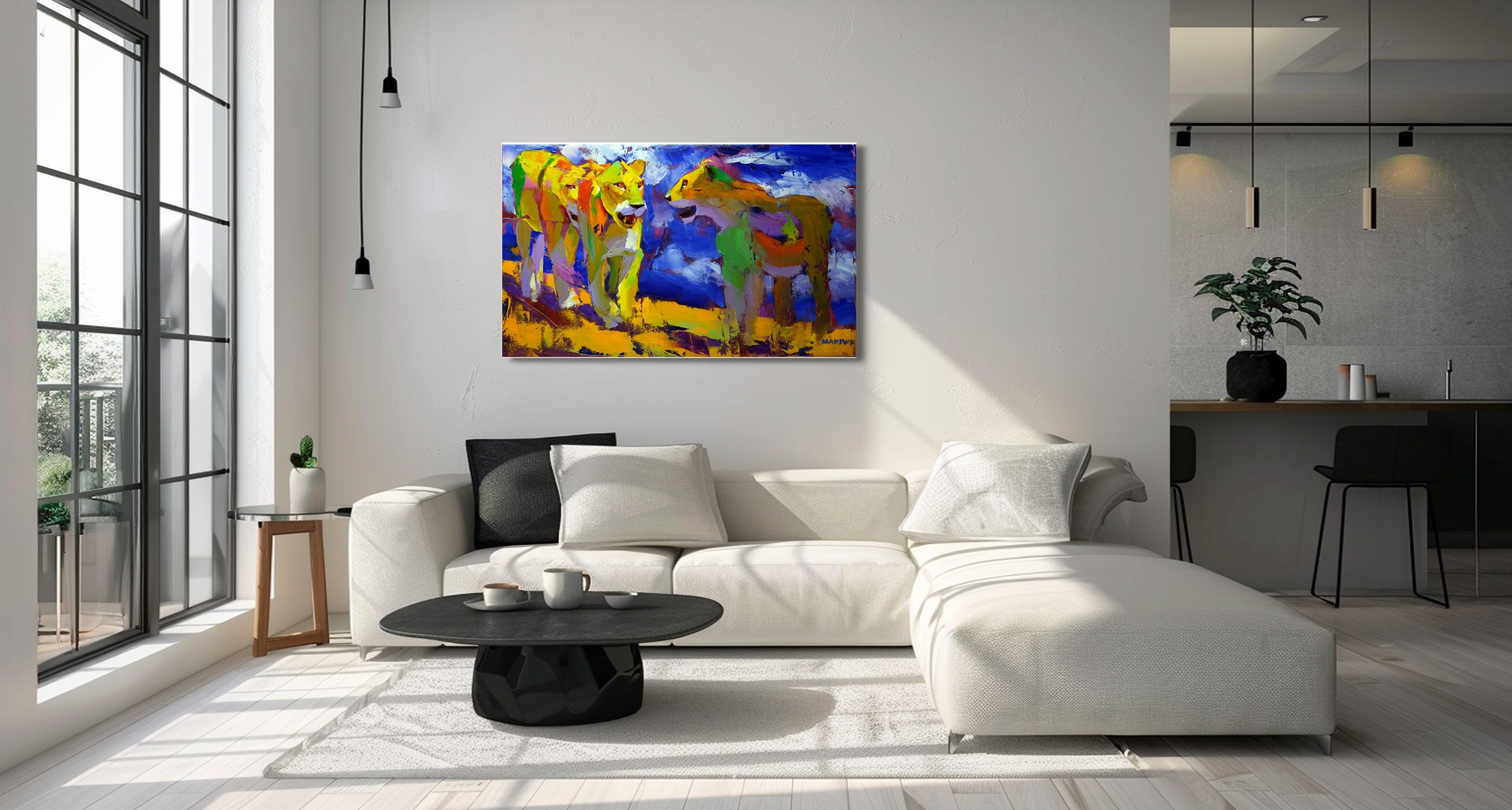 The Daytime Hunters 60x100cm Oil on Canvas