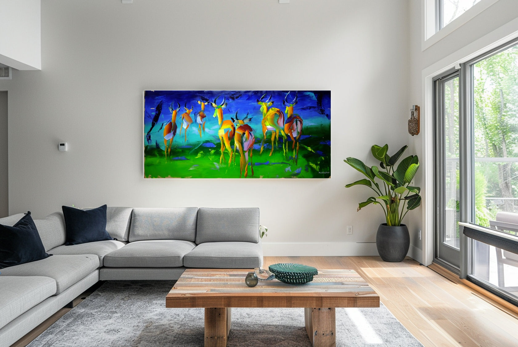 Into The Light 180x80cm Oil on Canvas