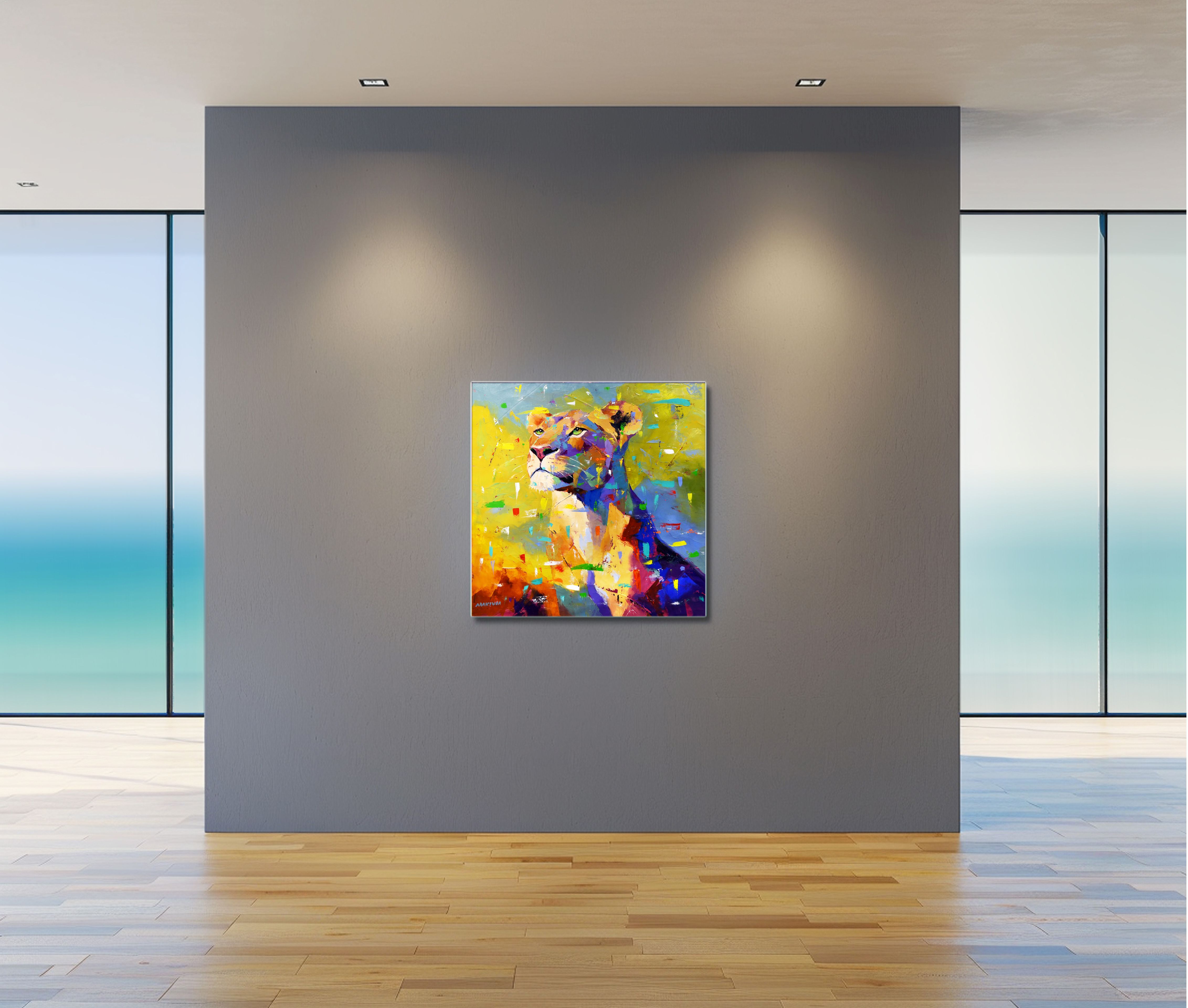 Queen of Light 80x80cm Oil On Canvas