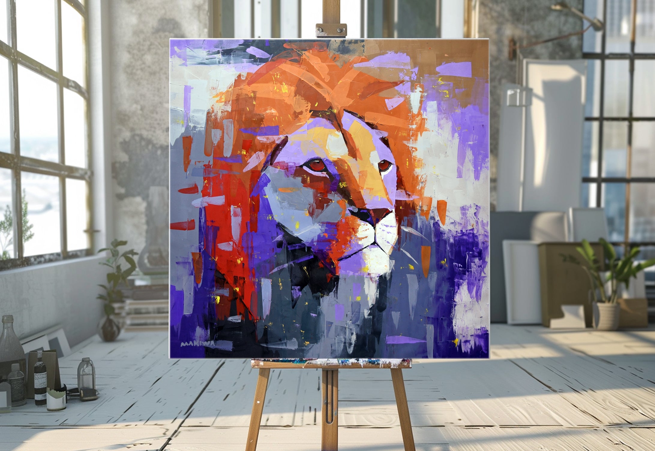 Echoes of the Wild 120x120cm Acrylic On Canvas