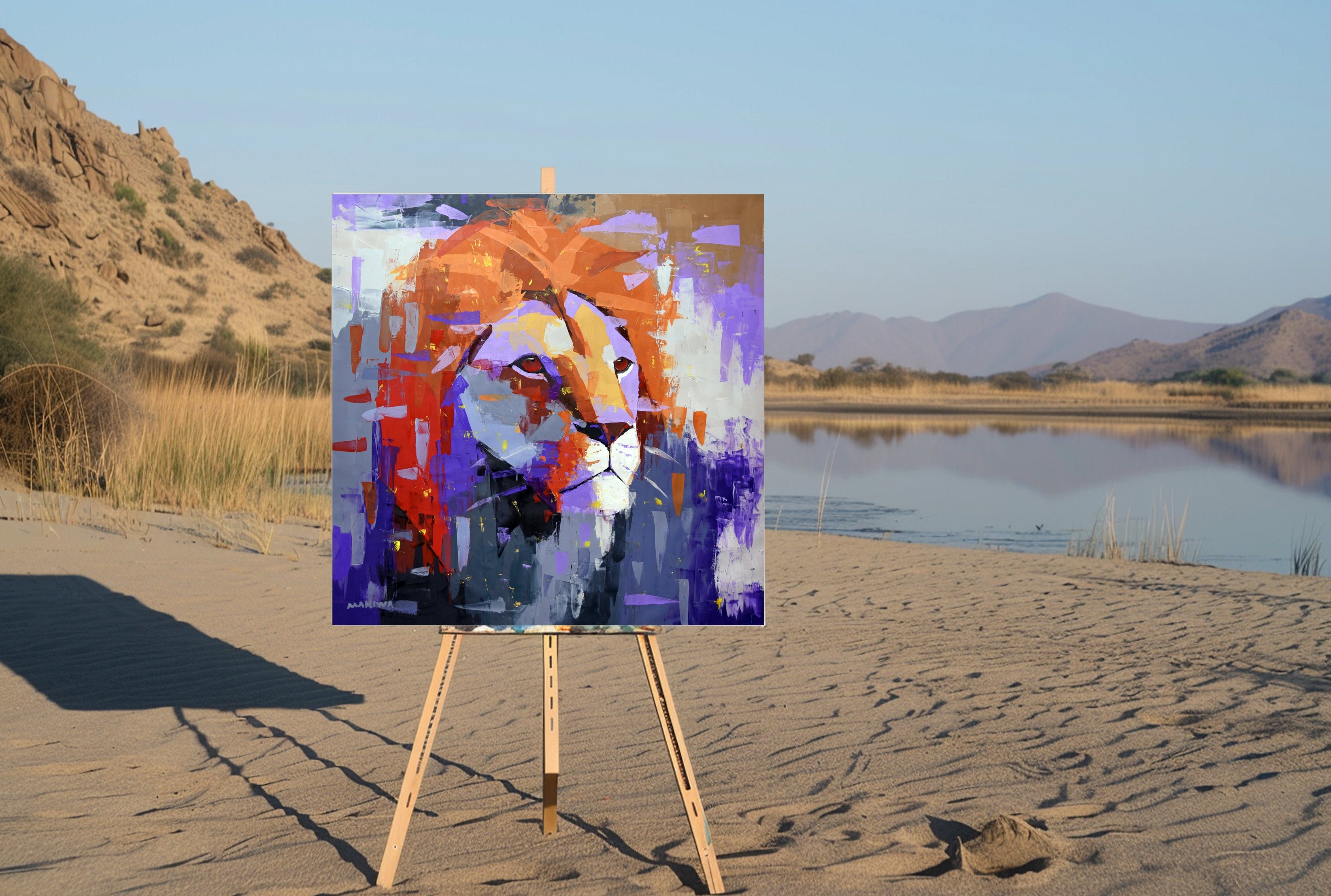 Echoes of the Wild 120x120cm Acrylic On Canvas