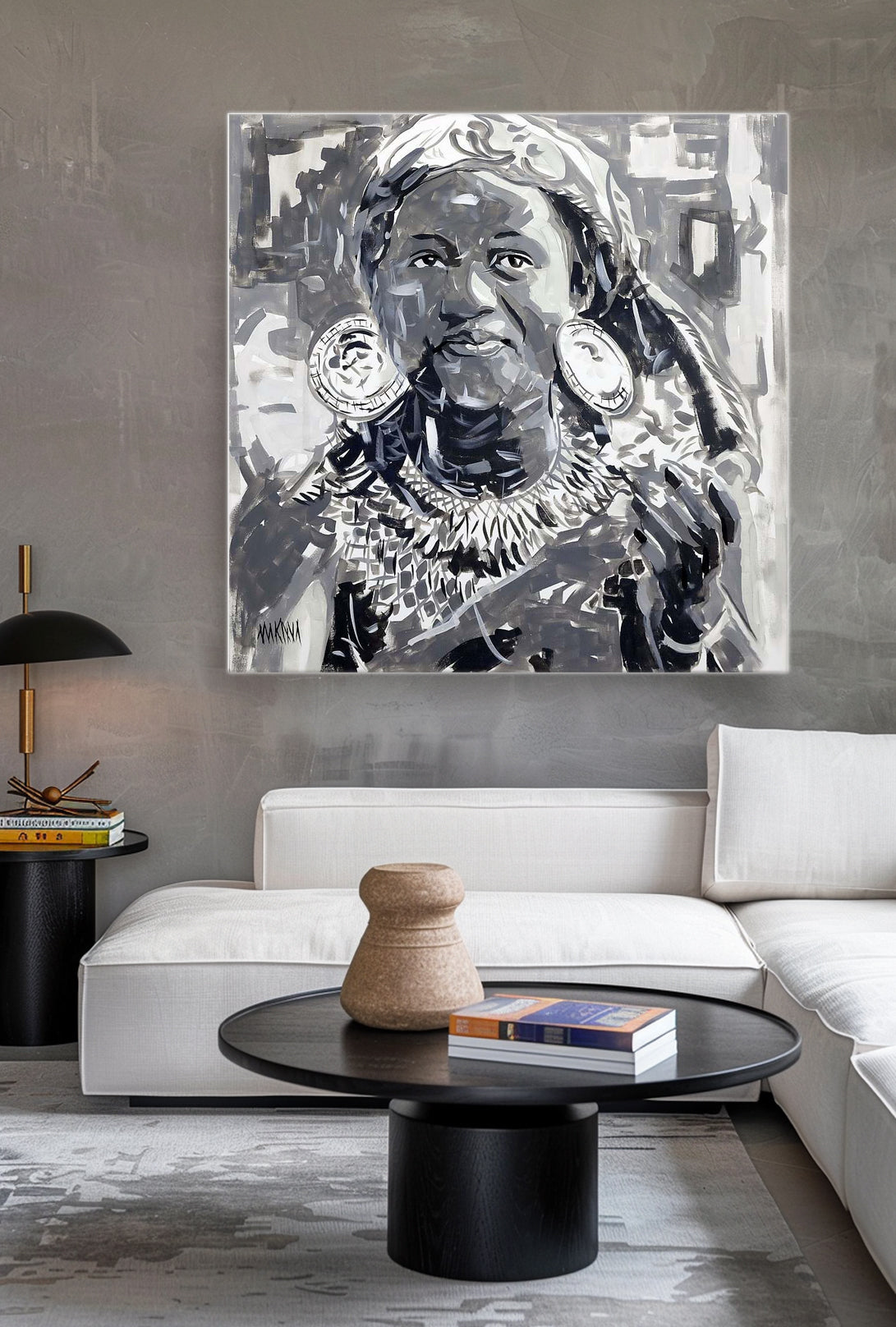 Adorned 100X100cm Acrylic on Canvas