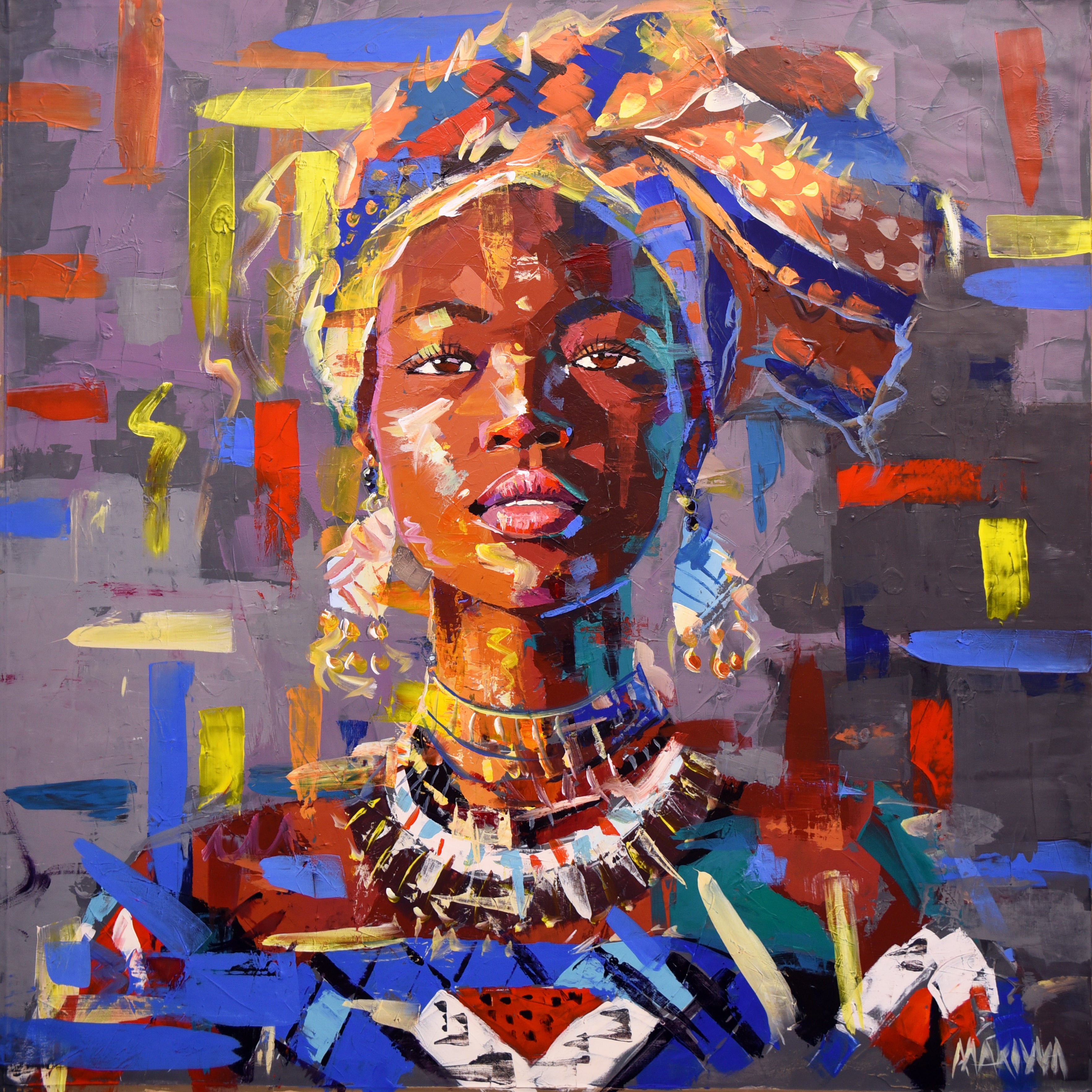 African Dream 2 120x120cm Acrylic on Canvas