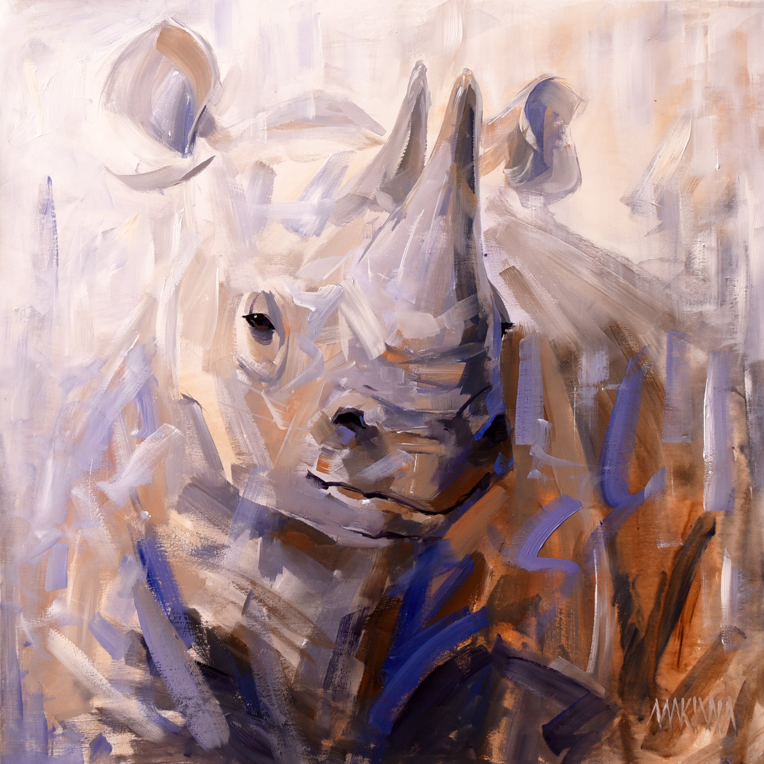 Ancient Resolve 55x55cm Acrylic On Canvas