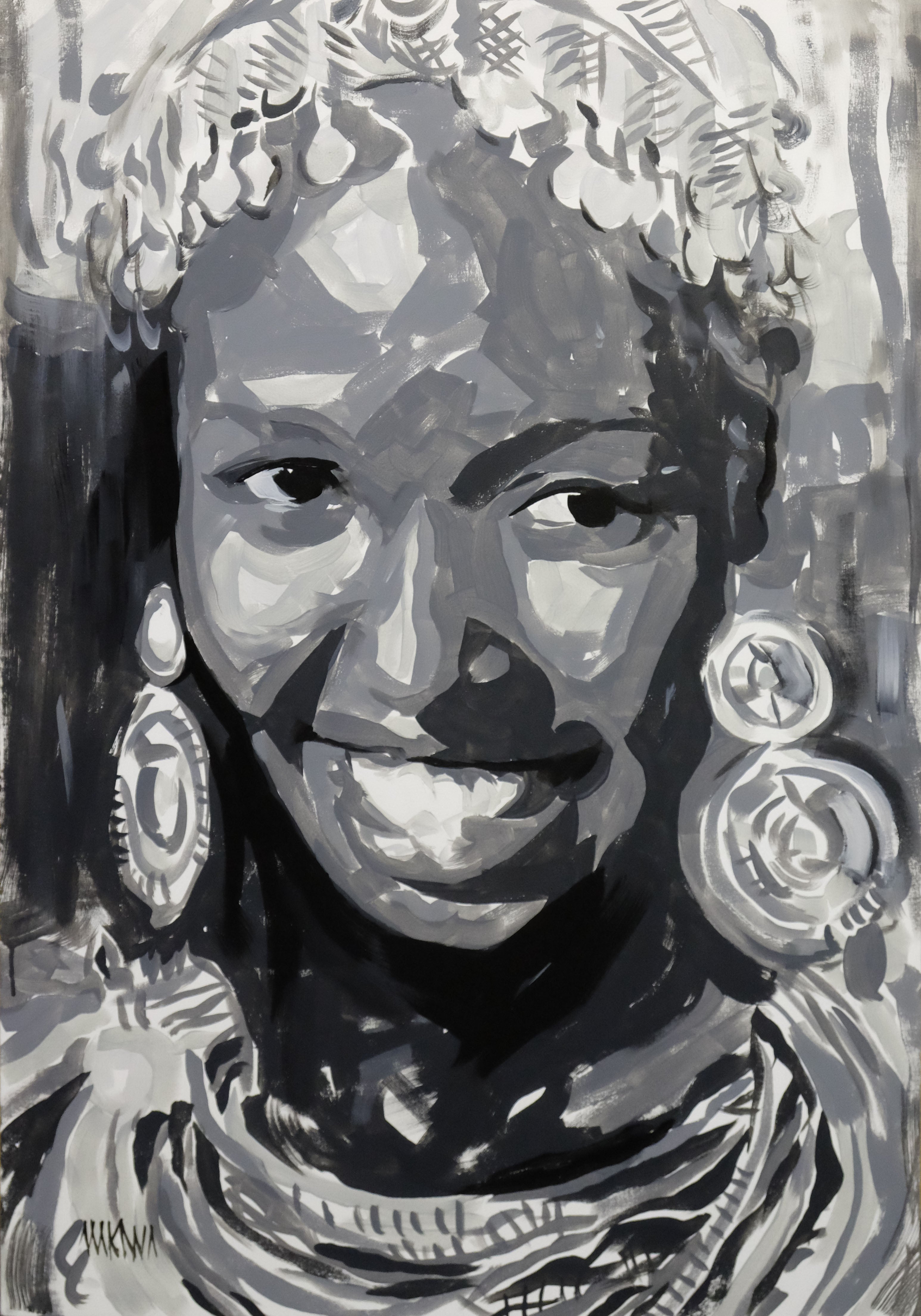 Proudly African 100x70cm Acrylic on Canvas