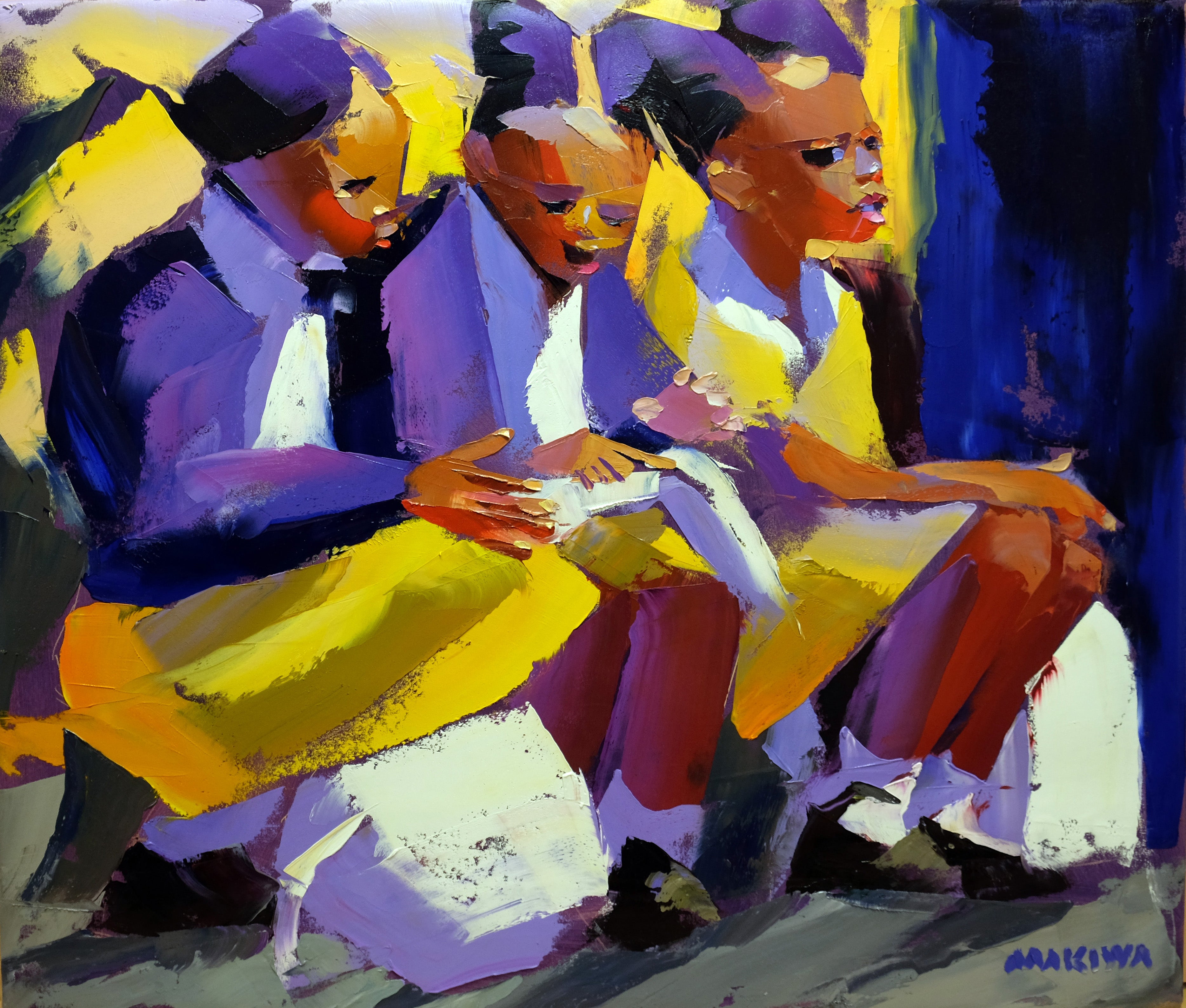 Schoolwork 68x80cm Oil on Canvas