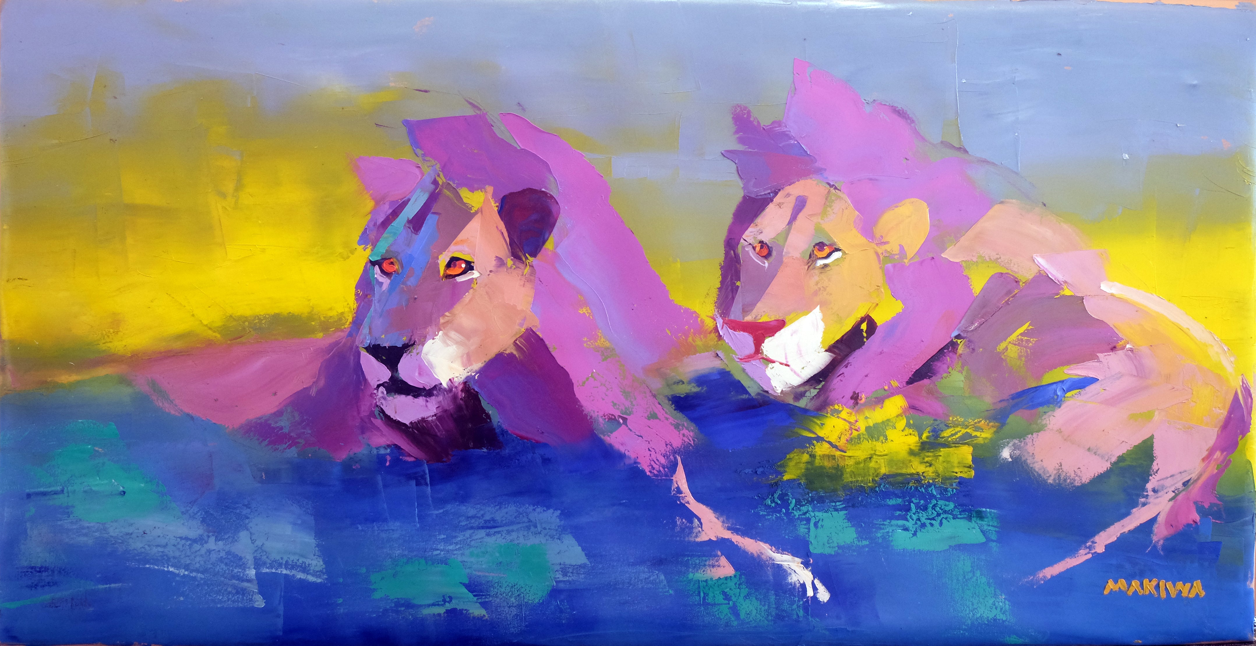 Brothers 60x120cm Oil on Canvas