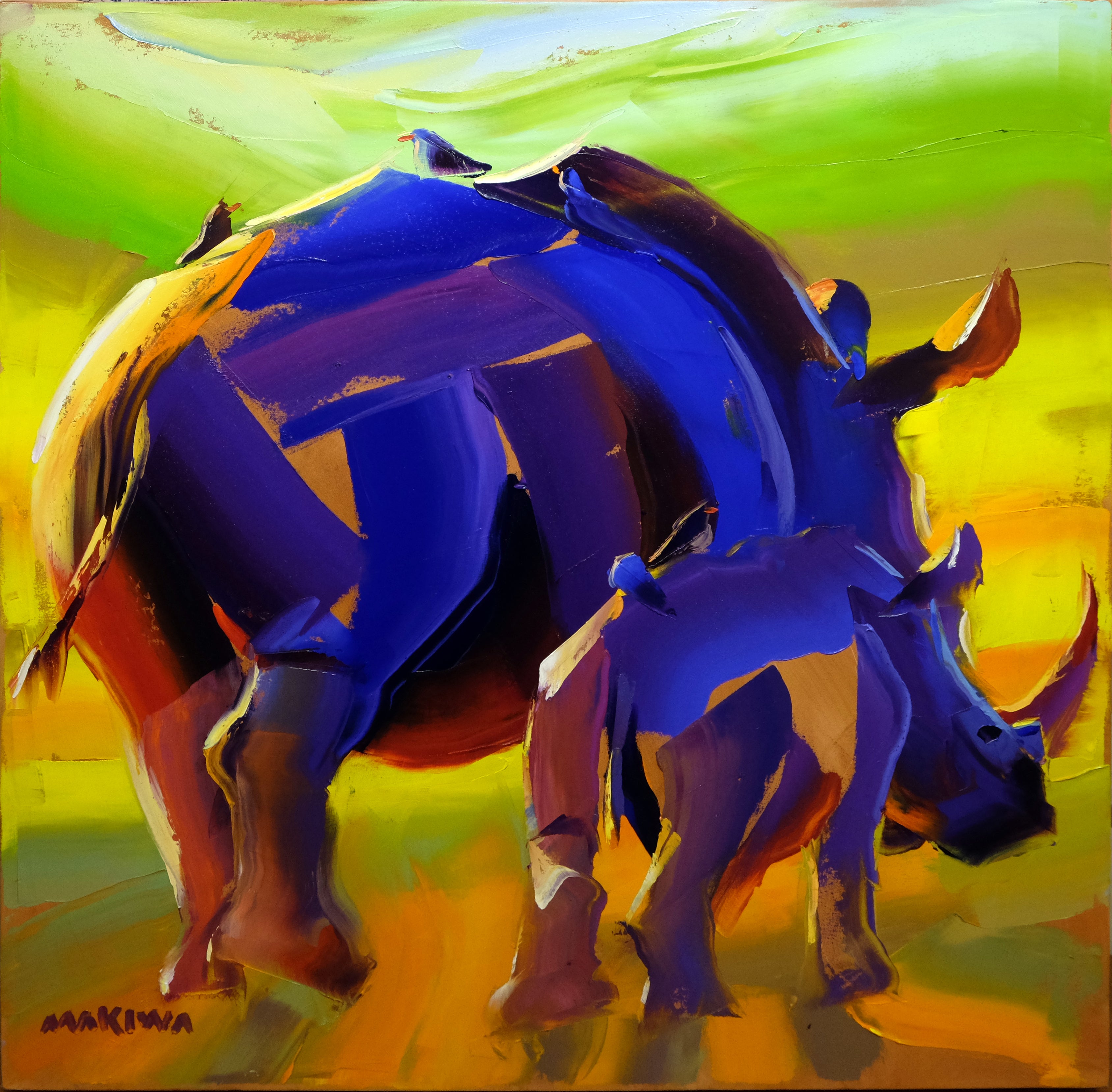 No Turning Back 80x80cm Oil on Canvas