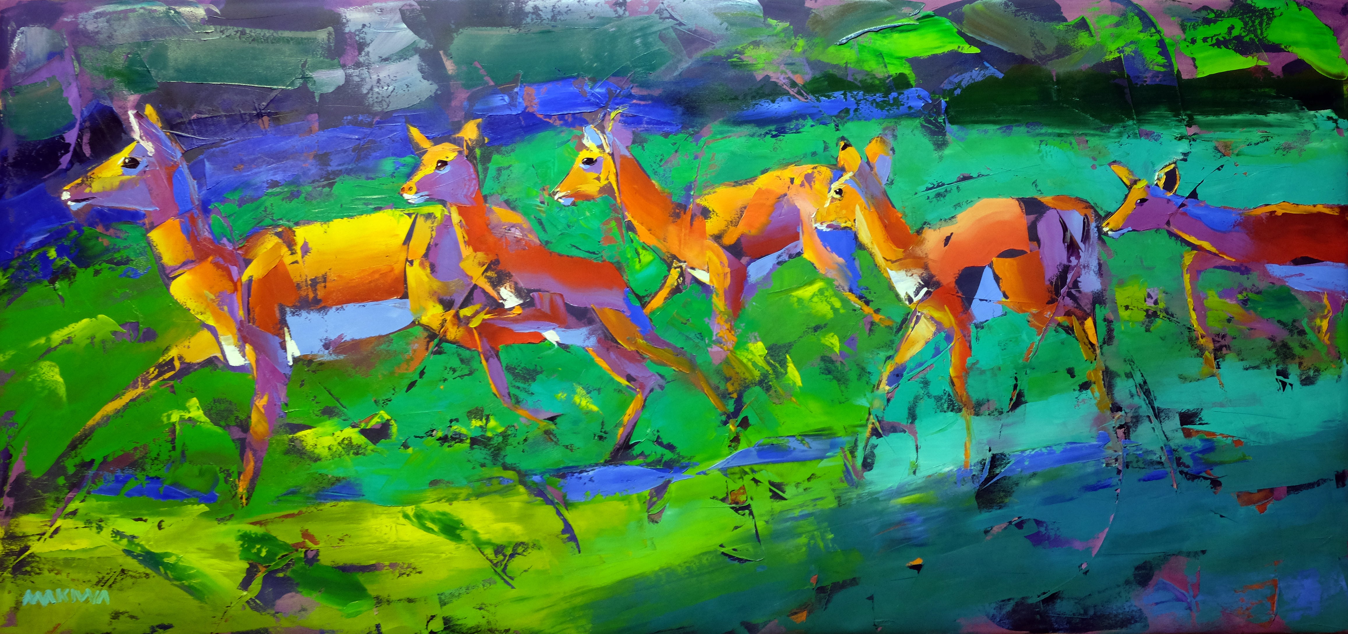 Summertime 80x170cm Oil on Canvas