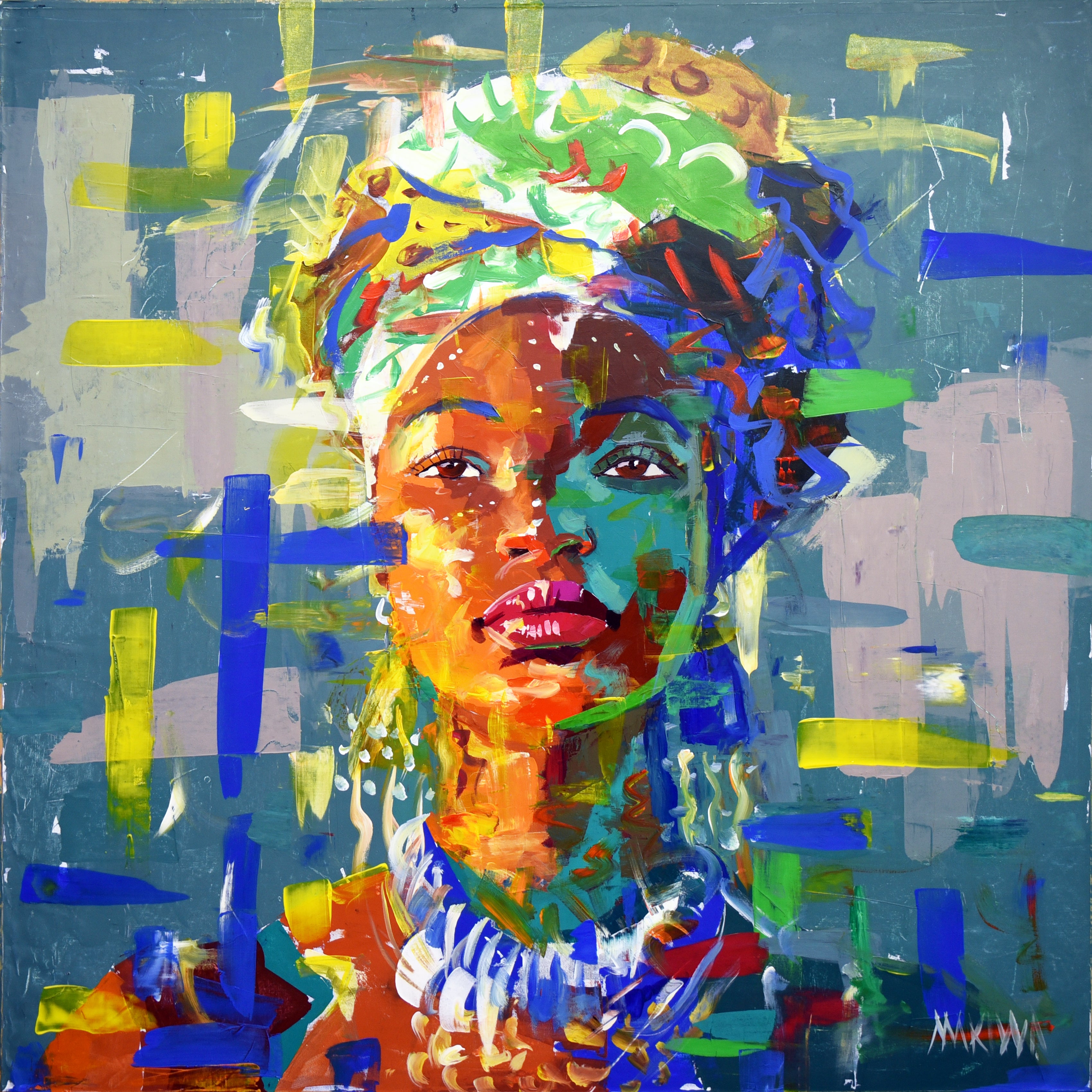 African Dream 1 120x120cm Acrylic on Canvas