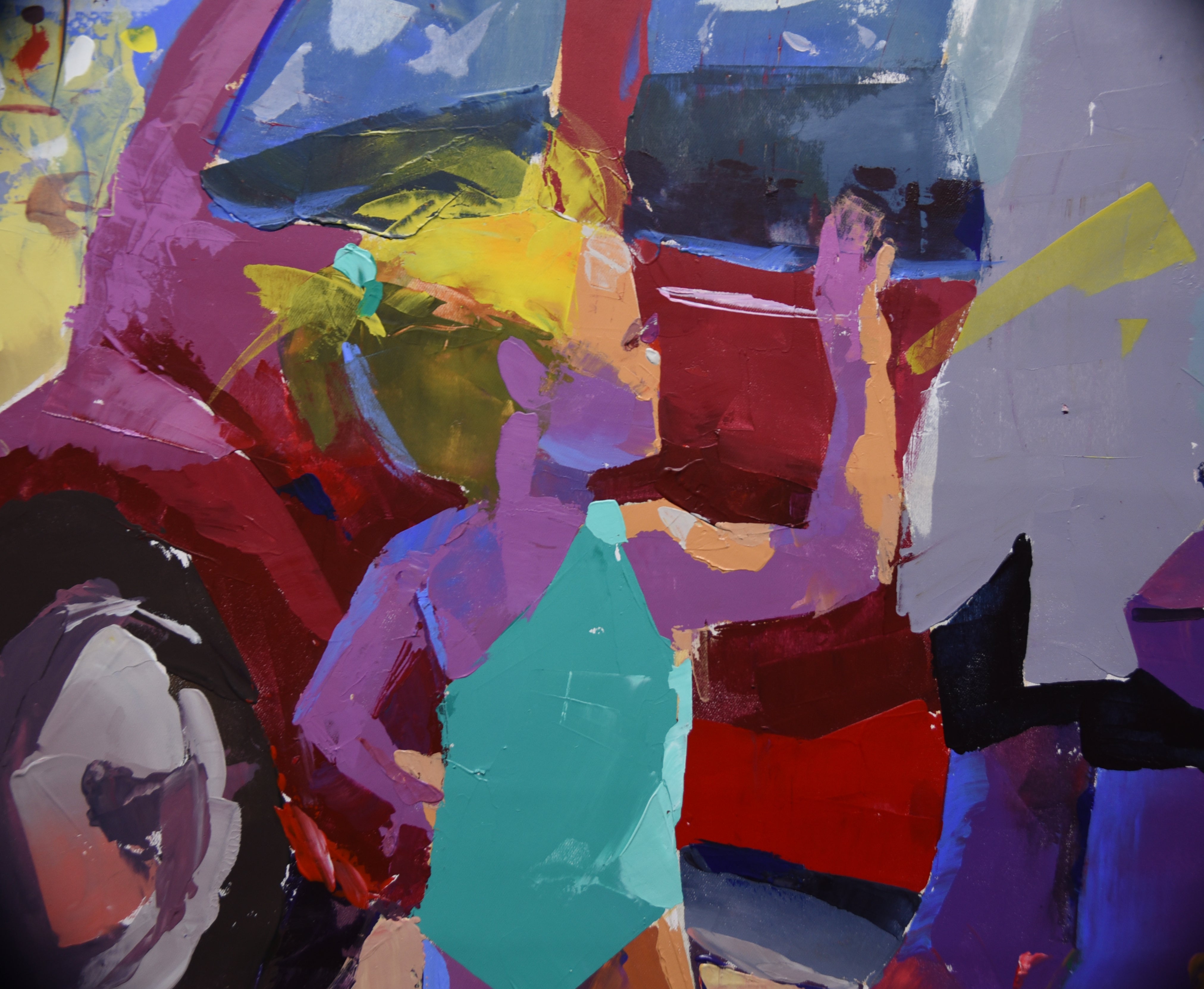 Let's Go! 100x140cm Acrylic On Canvas