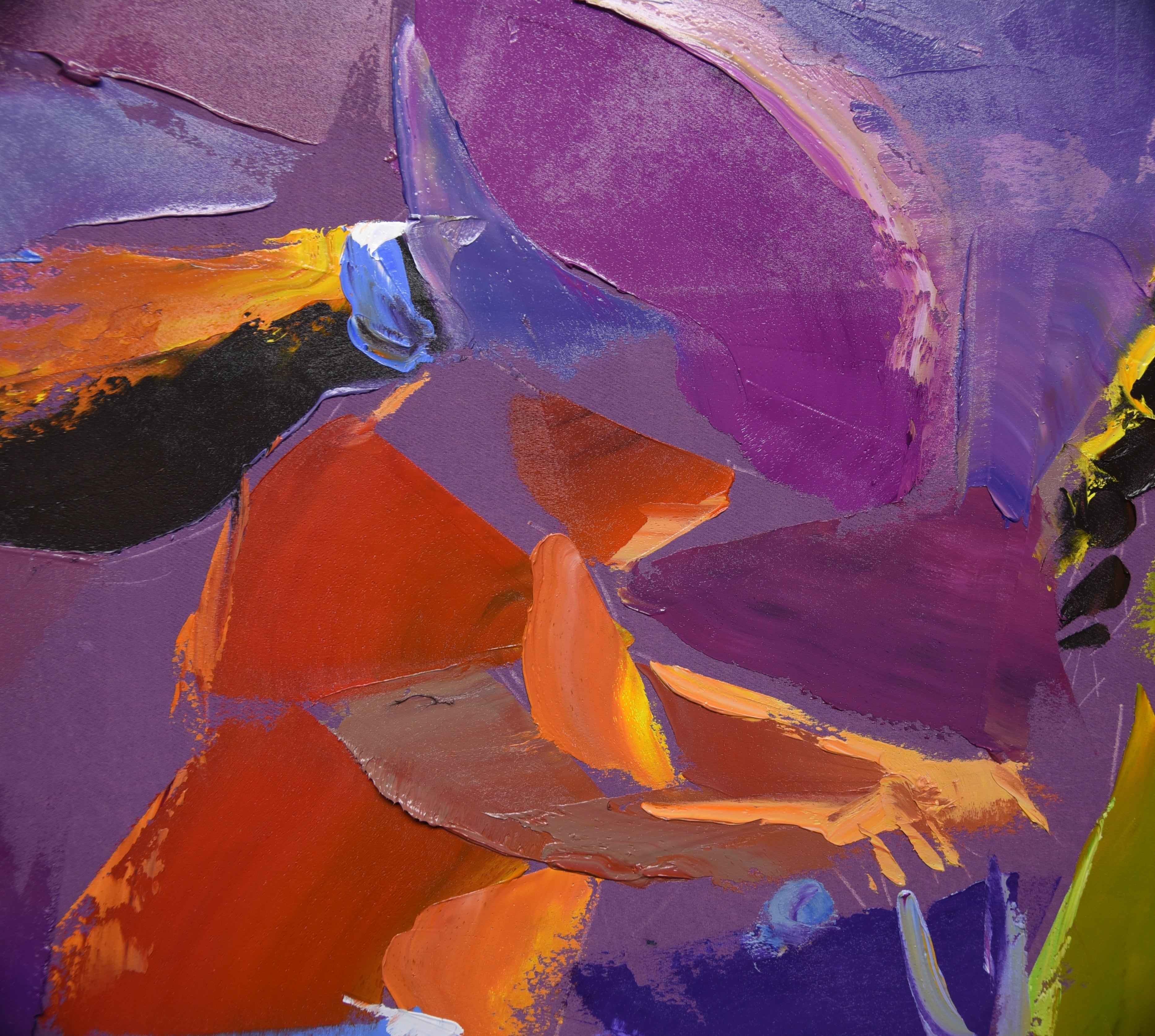 Racing Sunshine 80x80cm Oil on Canvas