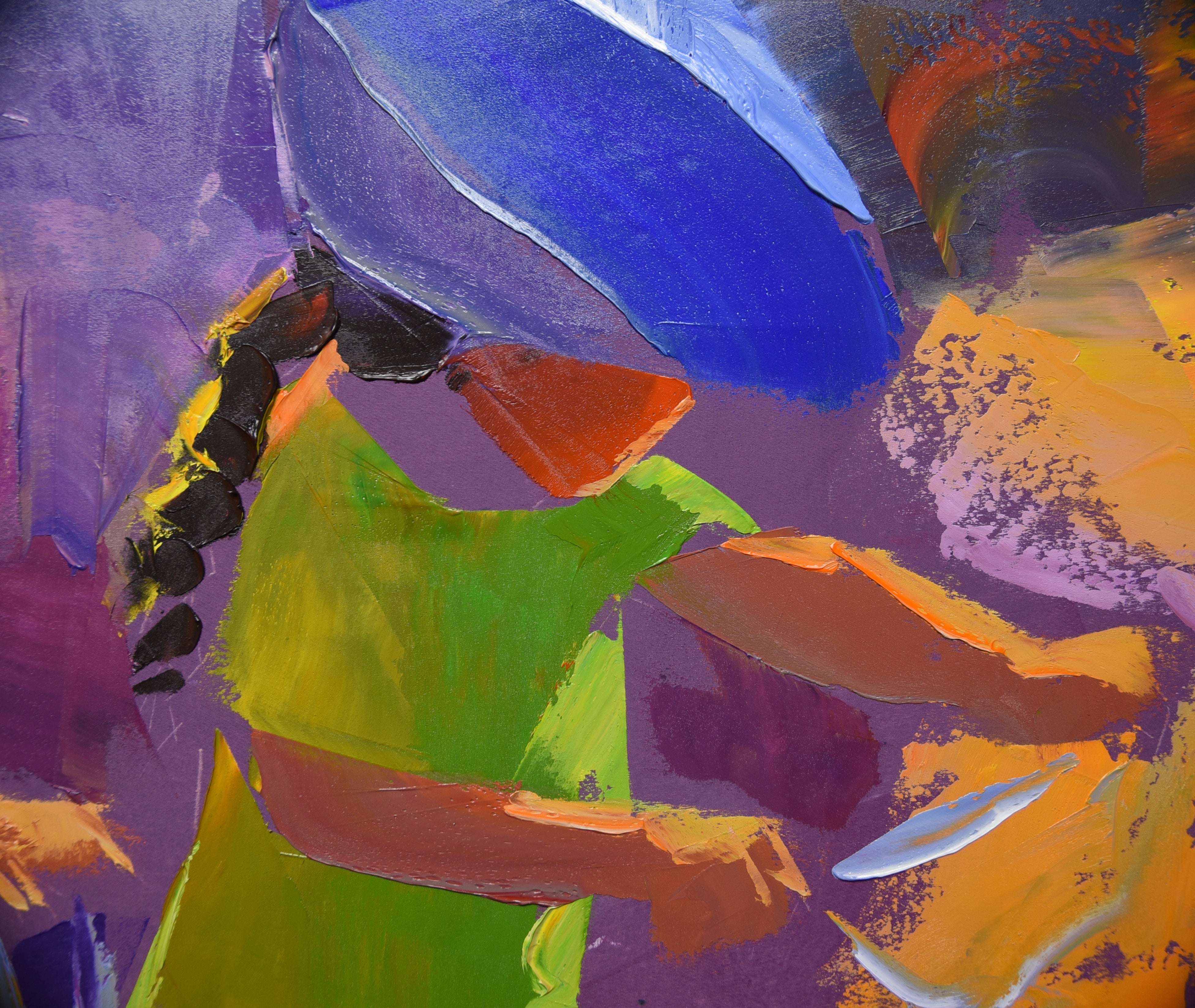 Racing Sunshine 80x80cm Oil on Canvas