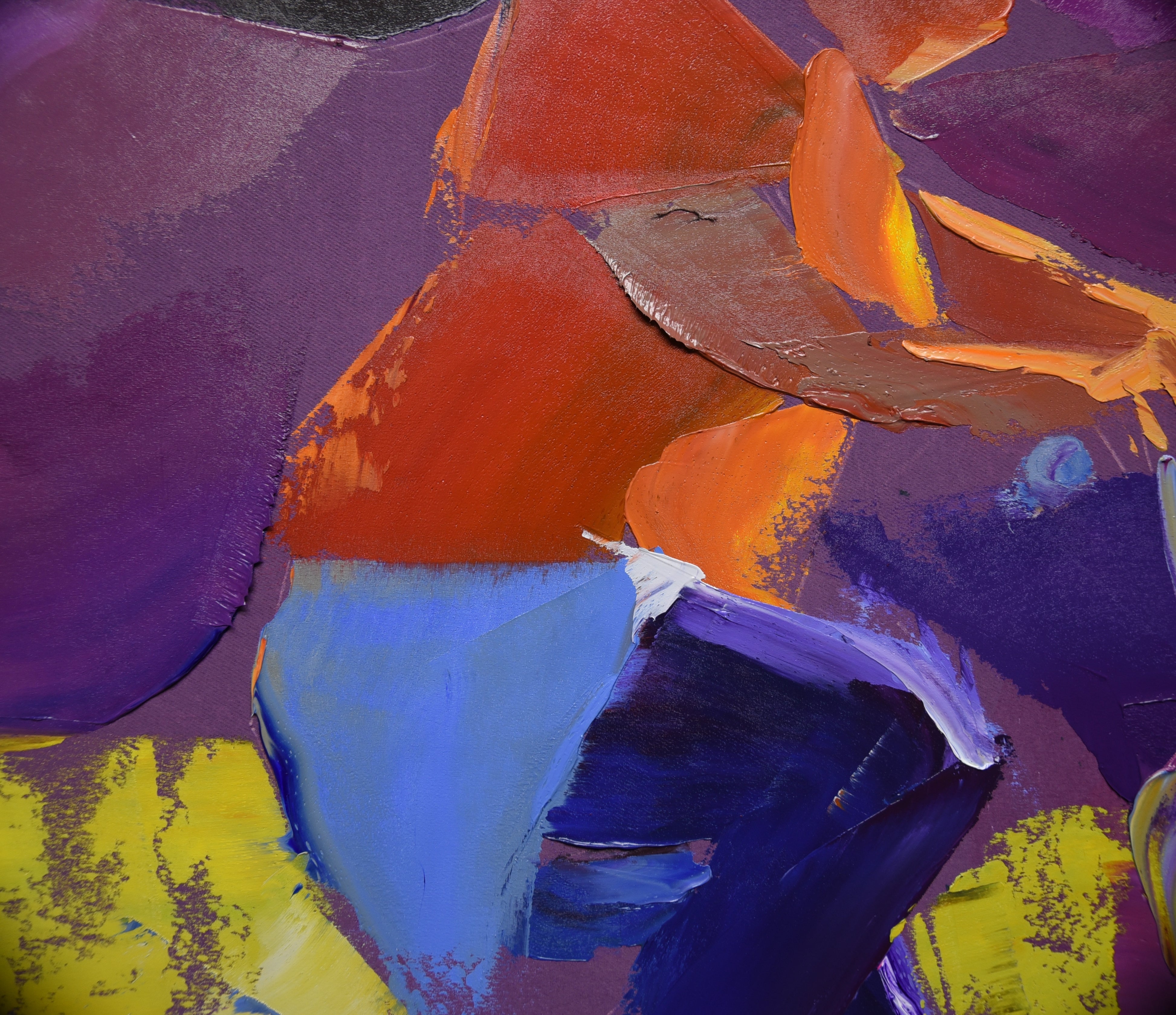 Racing Sunshine 80x80cm Oil on Canvas