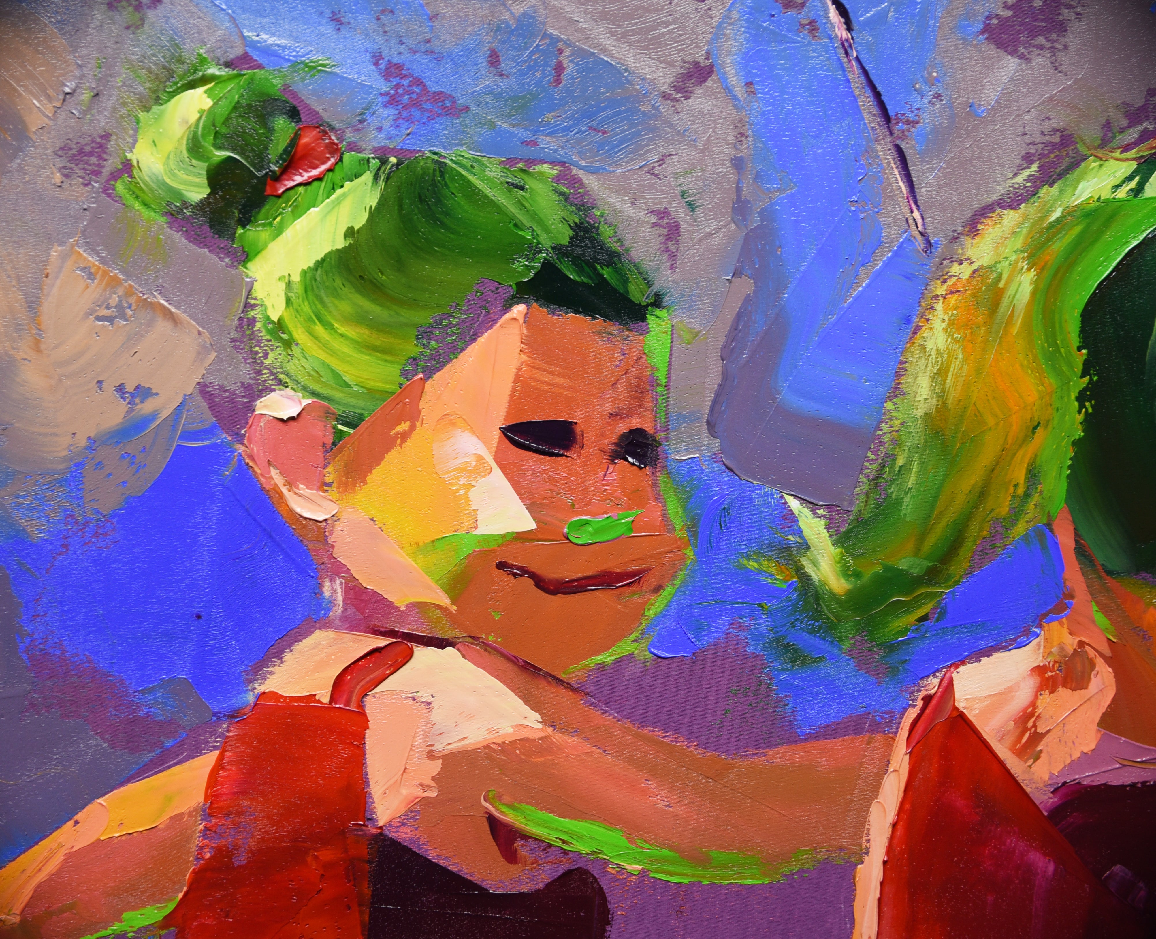 Gone Fishing 71x56cm Oil On Canvas