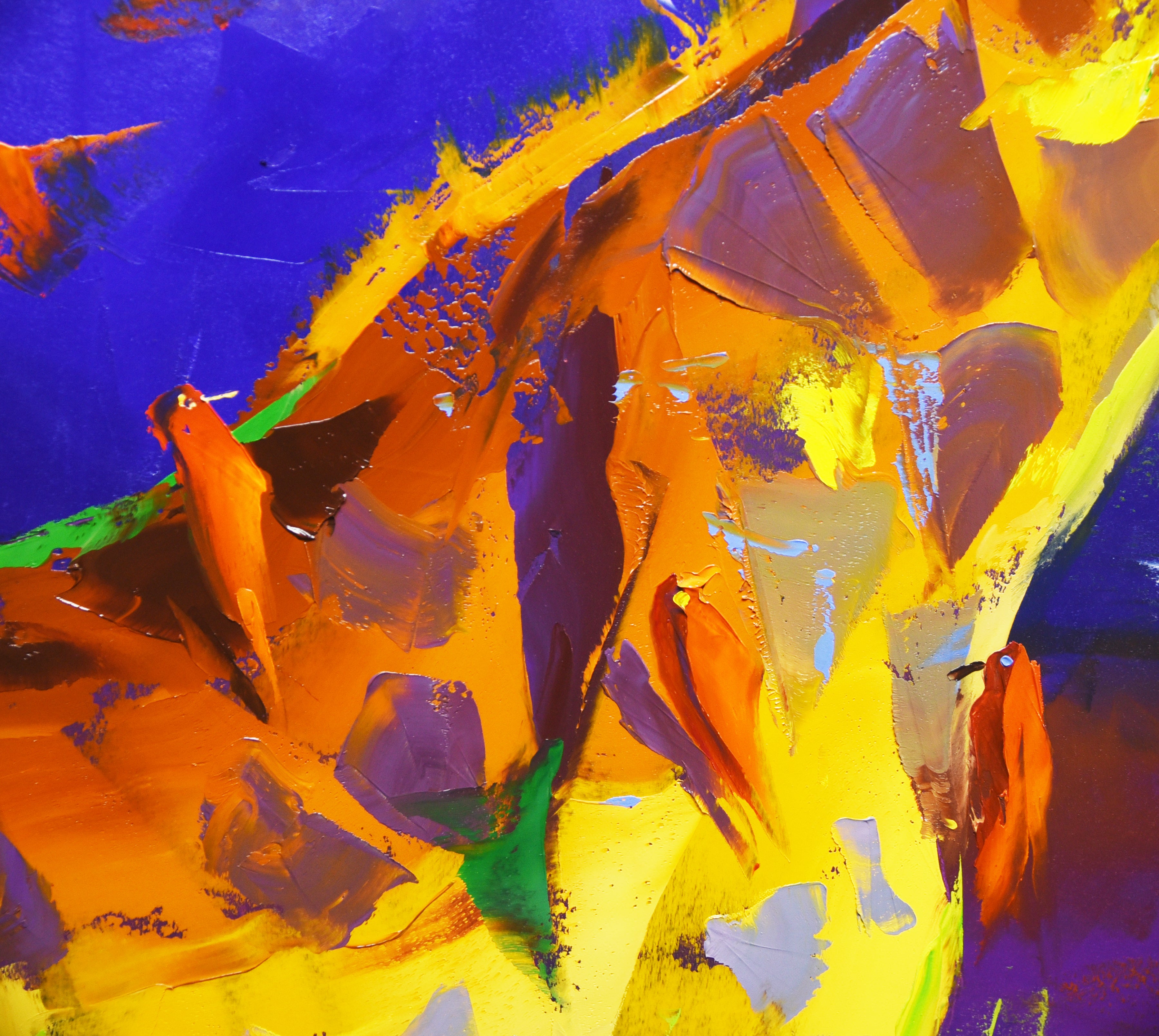 Among the Falling Leaves 140x85cm Oil On Canvas