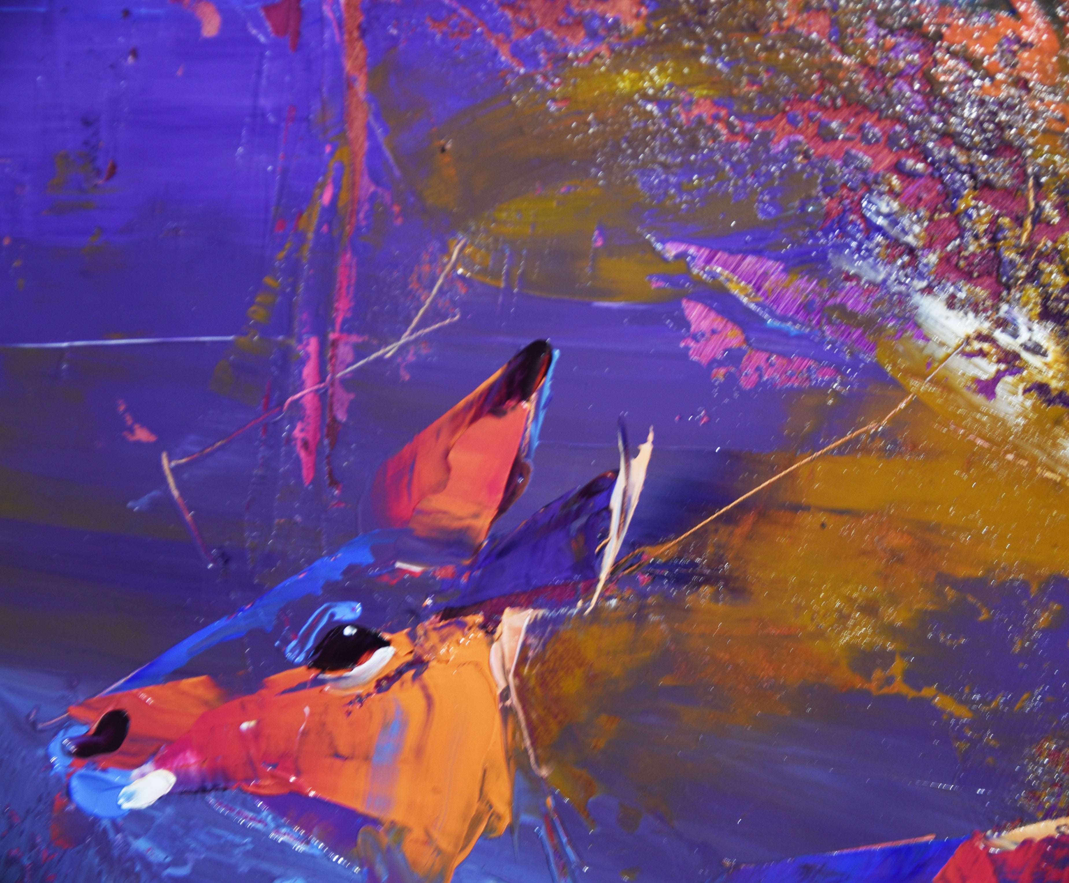 Twilight by the River 80x170cm Oil On Canvas