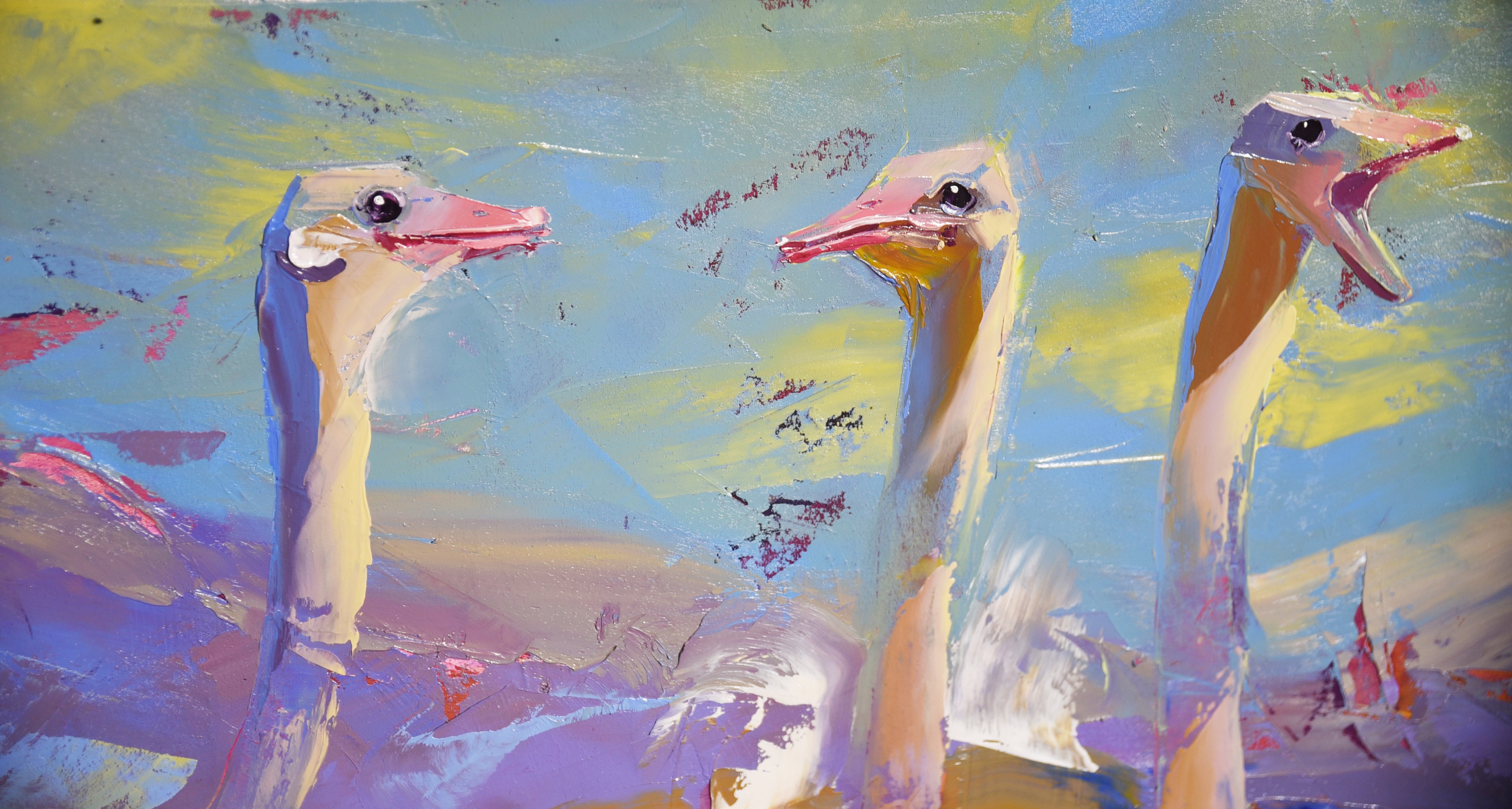 The Conference in the Valley 90x170cm Oil On Canvas