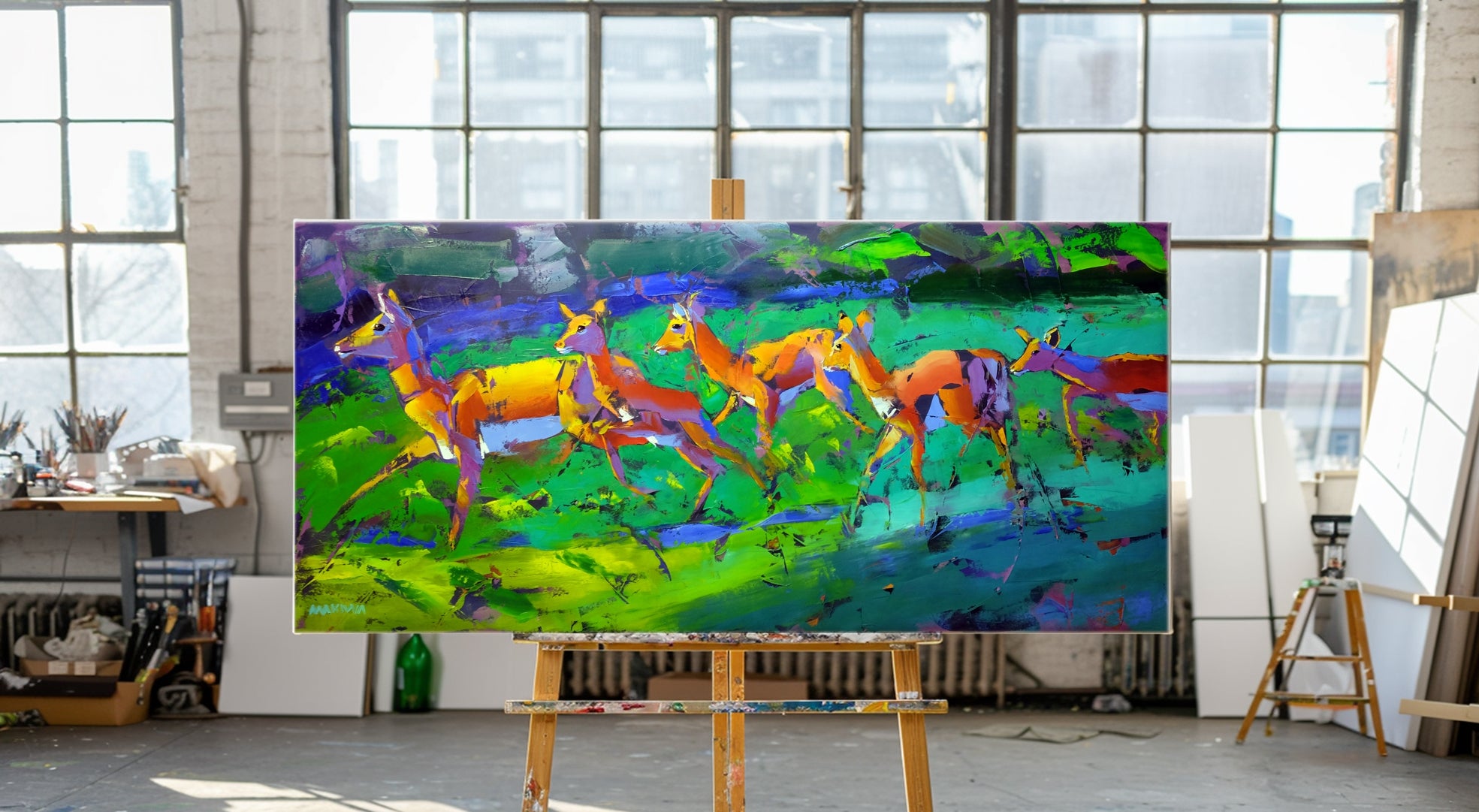 Summertime 80x170cm Oil on Canvas