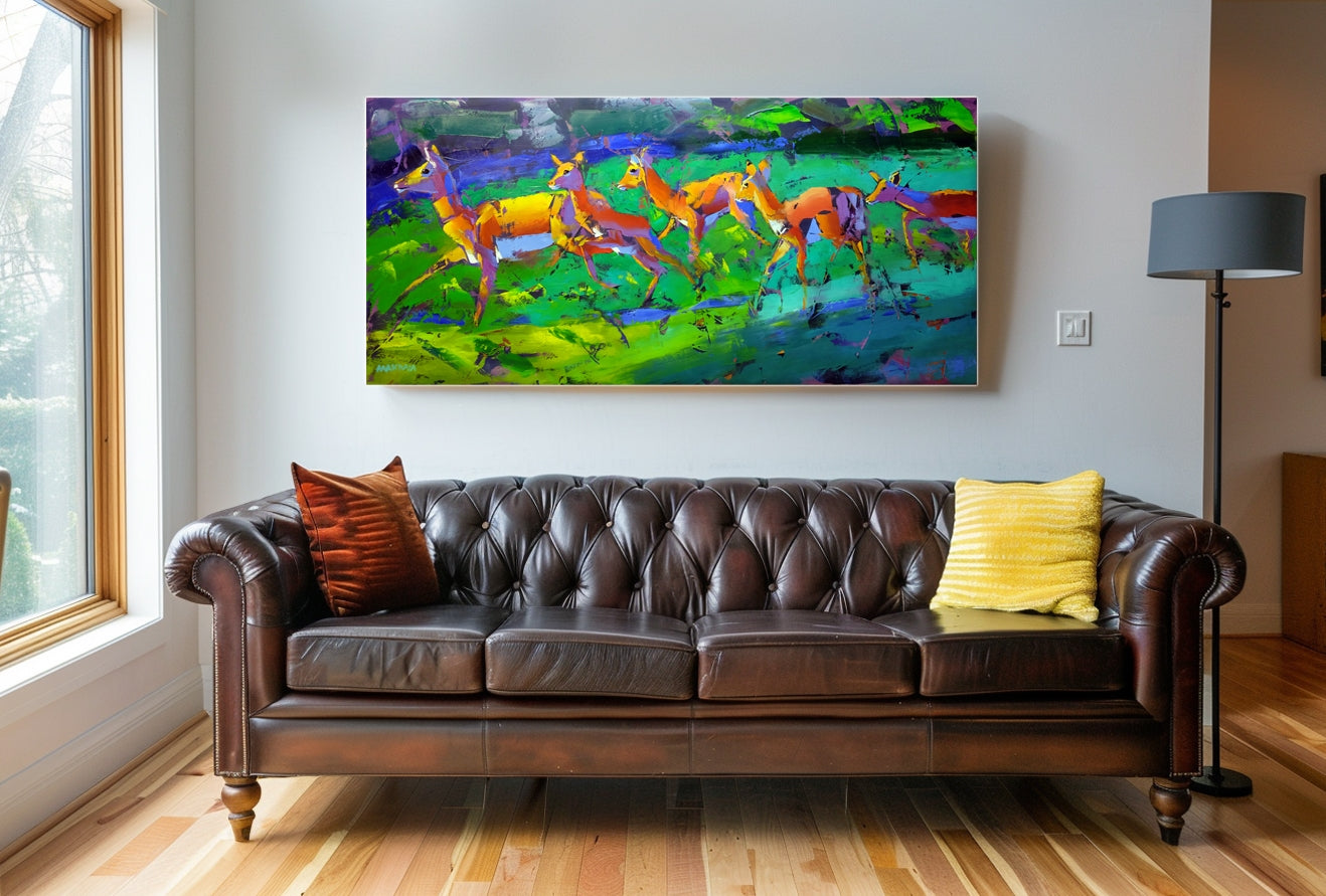 Summertime 80x170cm Oil on Canvas