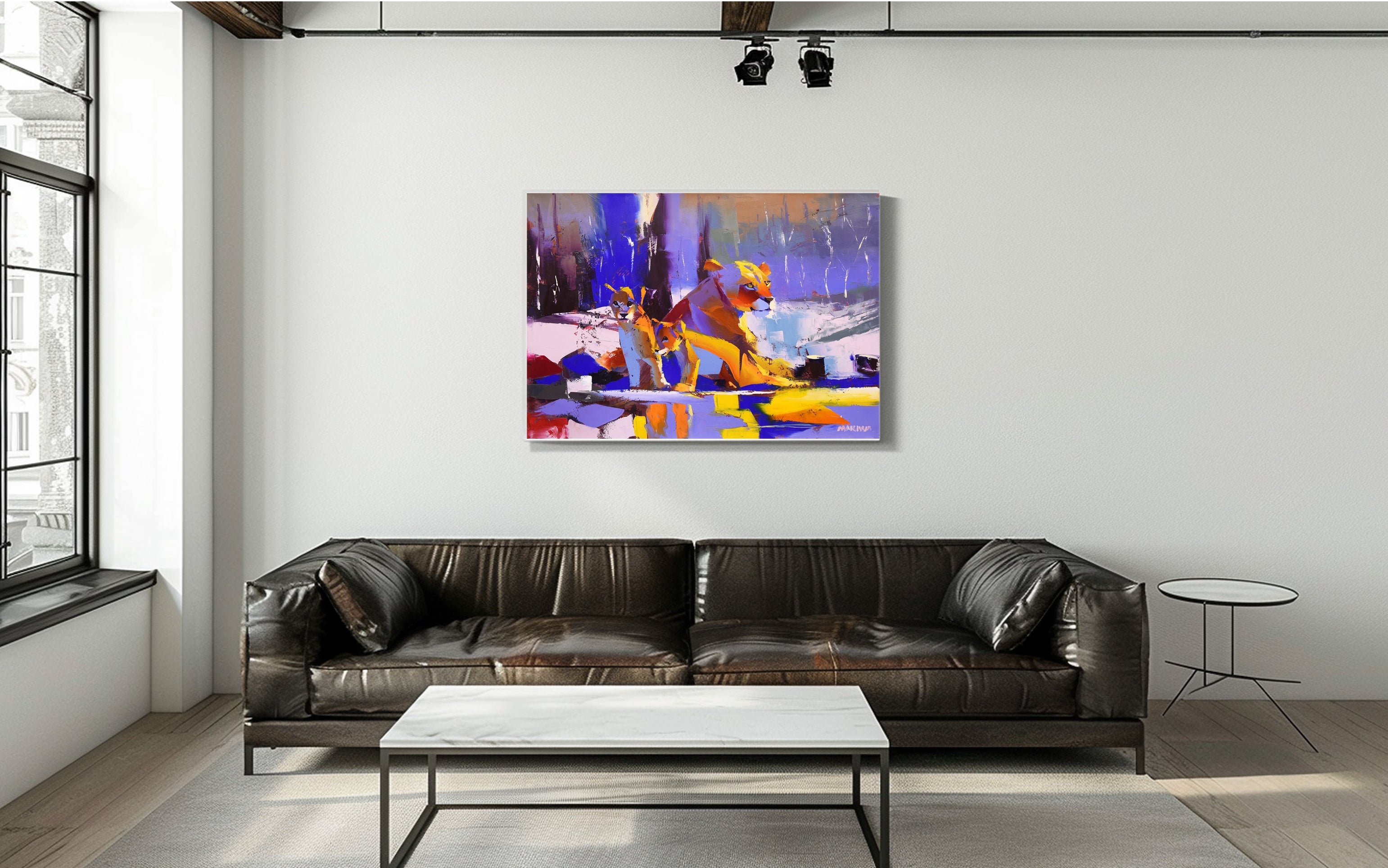 Moments With Mum 70x100cm Oil On Canvas