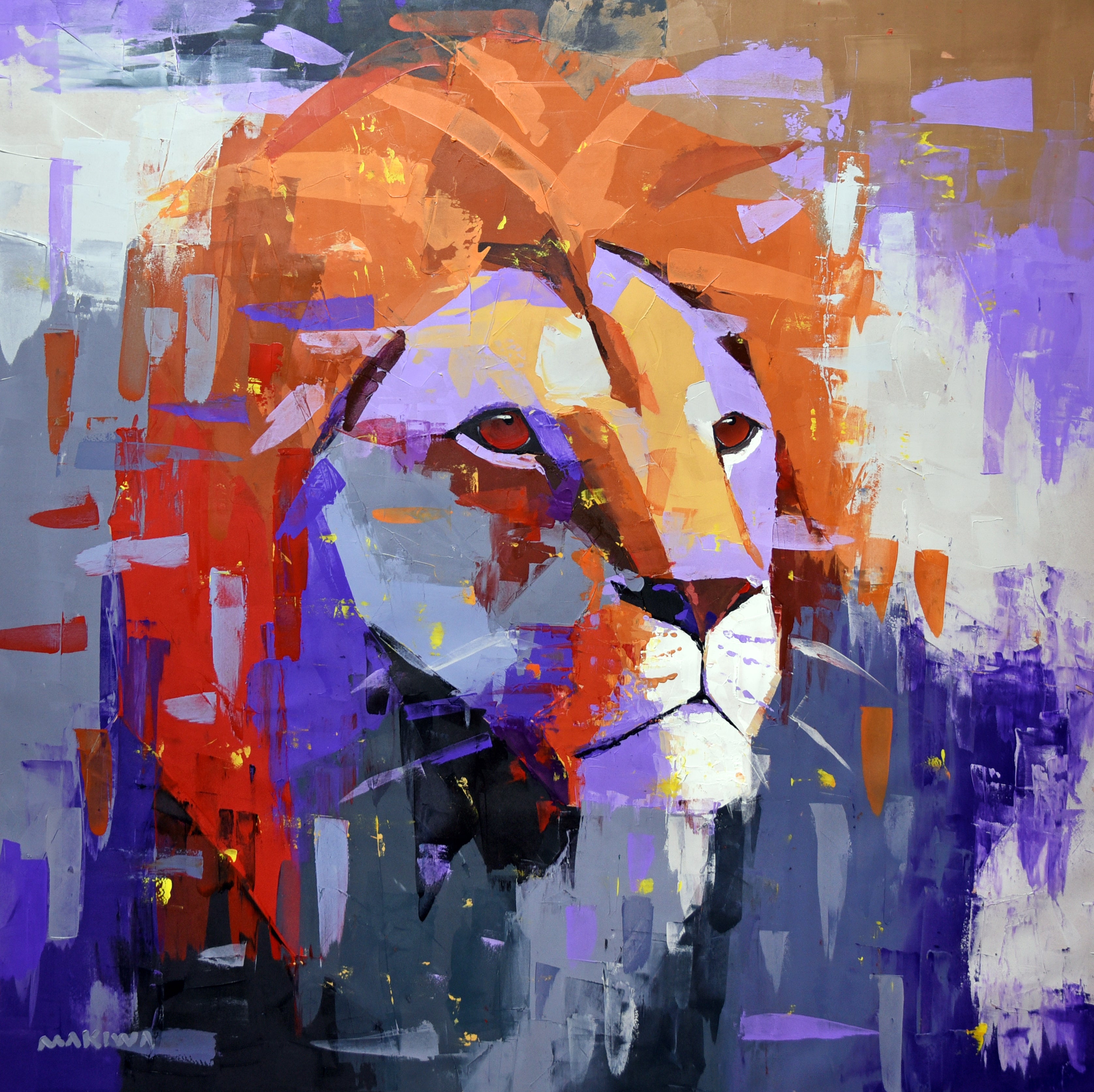 Echoes of the Wild 120x120cm Acrylic On Canvas