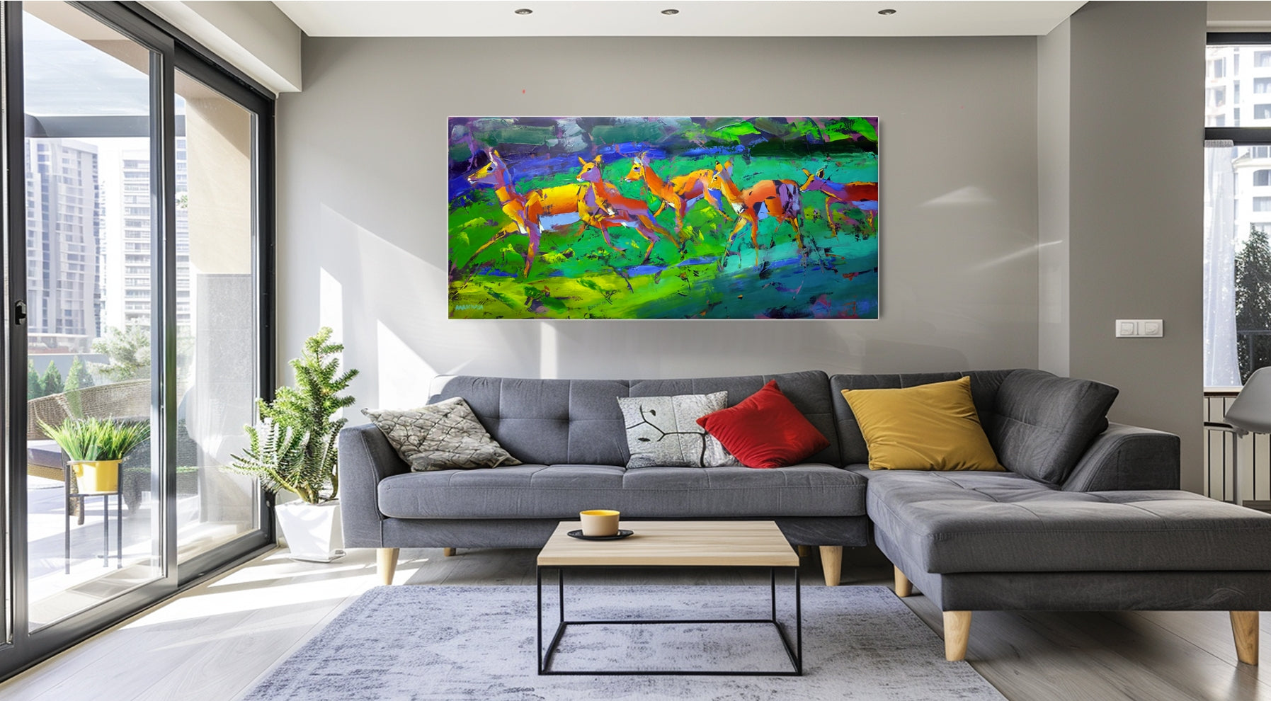 Summertime 80x170cm Oil on Canvas