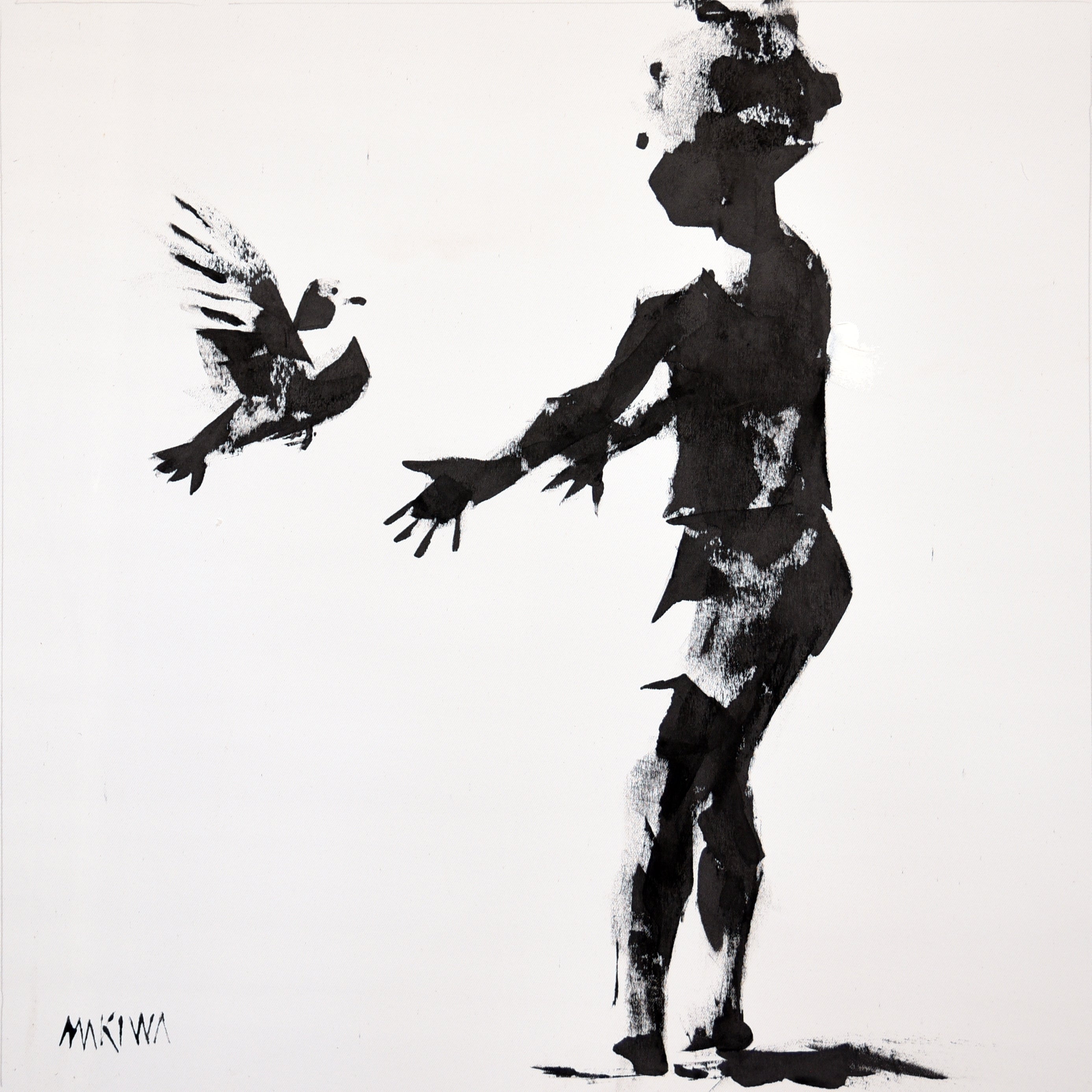 Fly to Me 50x50cm Acrylic on Canvas