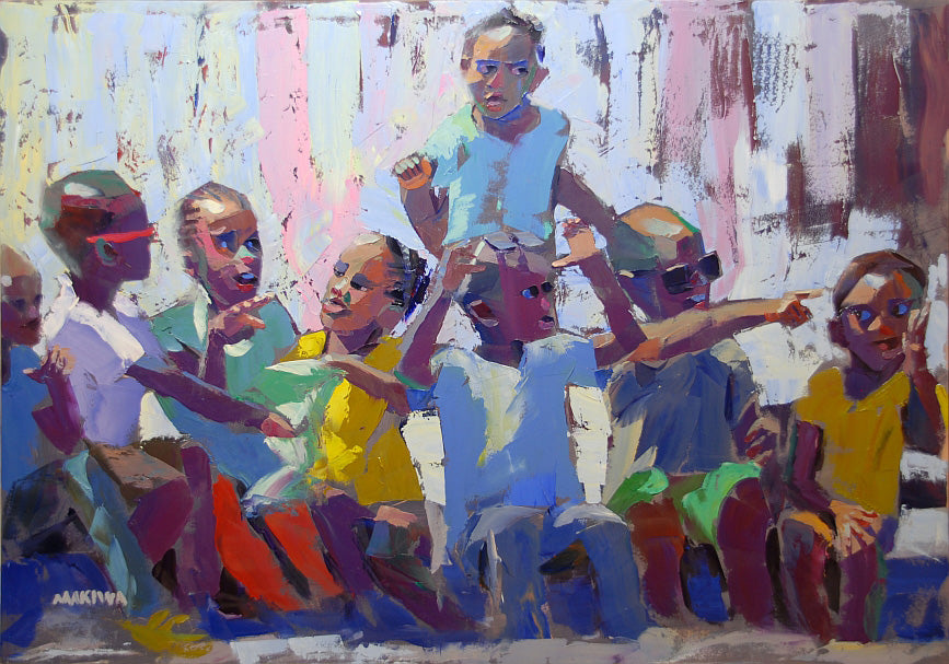 Friends 140x100cm Oil On Canvas