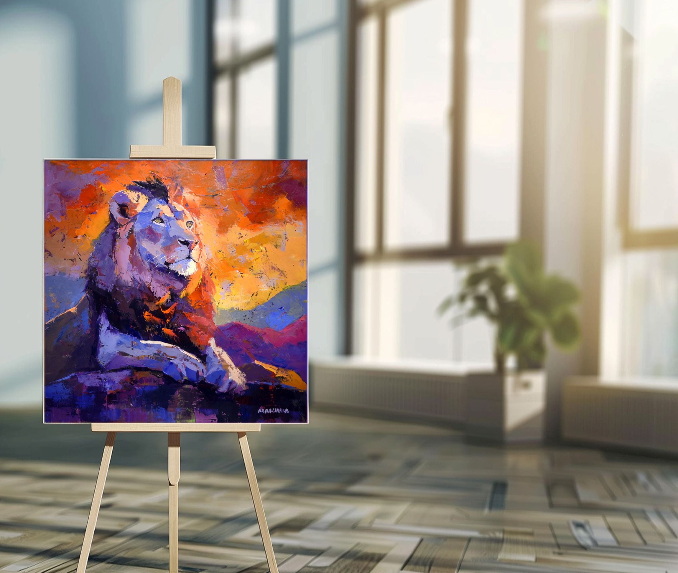 The Eternal King 80x80cm Oil On Canvas