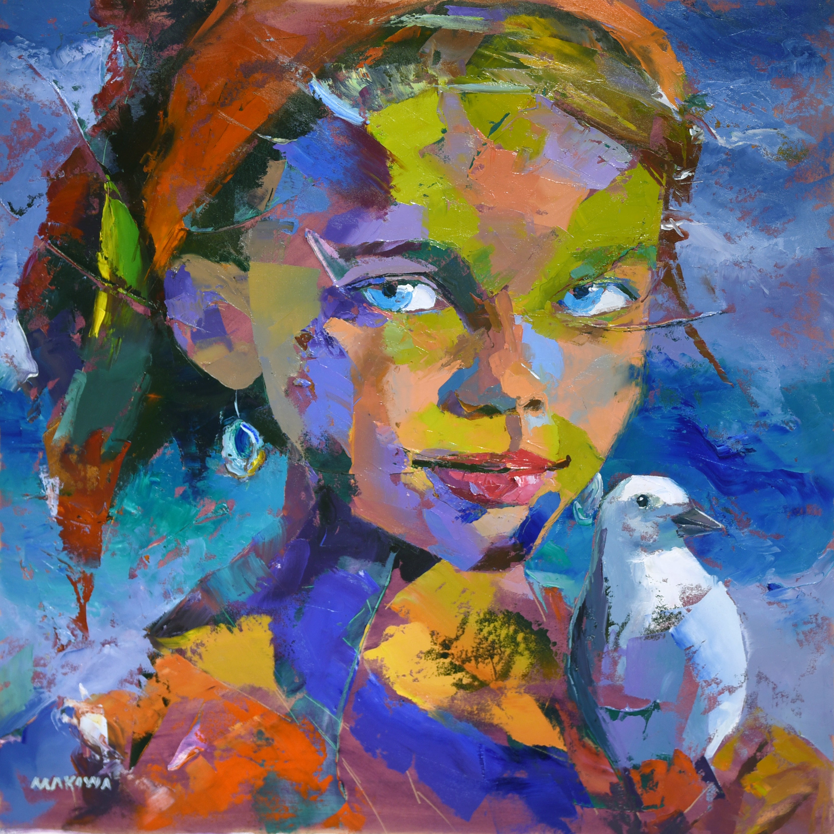 Gentle Whispers 80x80cm Oil On Canvas