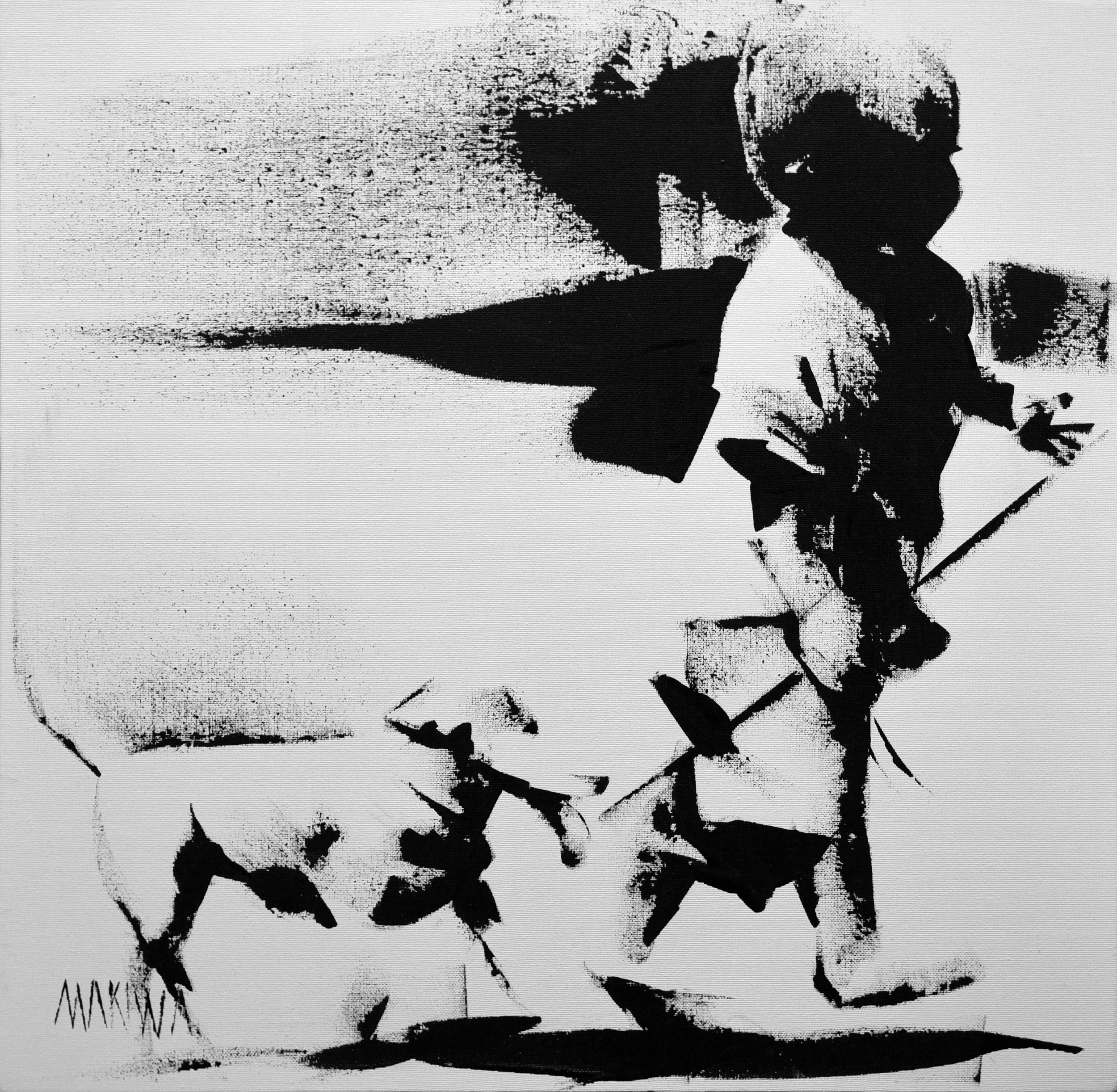 Going for a Walk 40x40xm Acrylic on Canvas