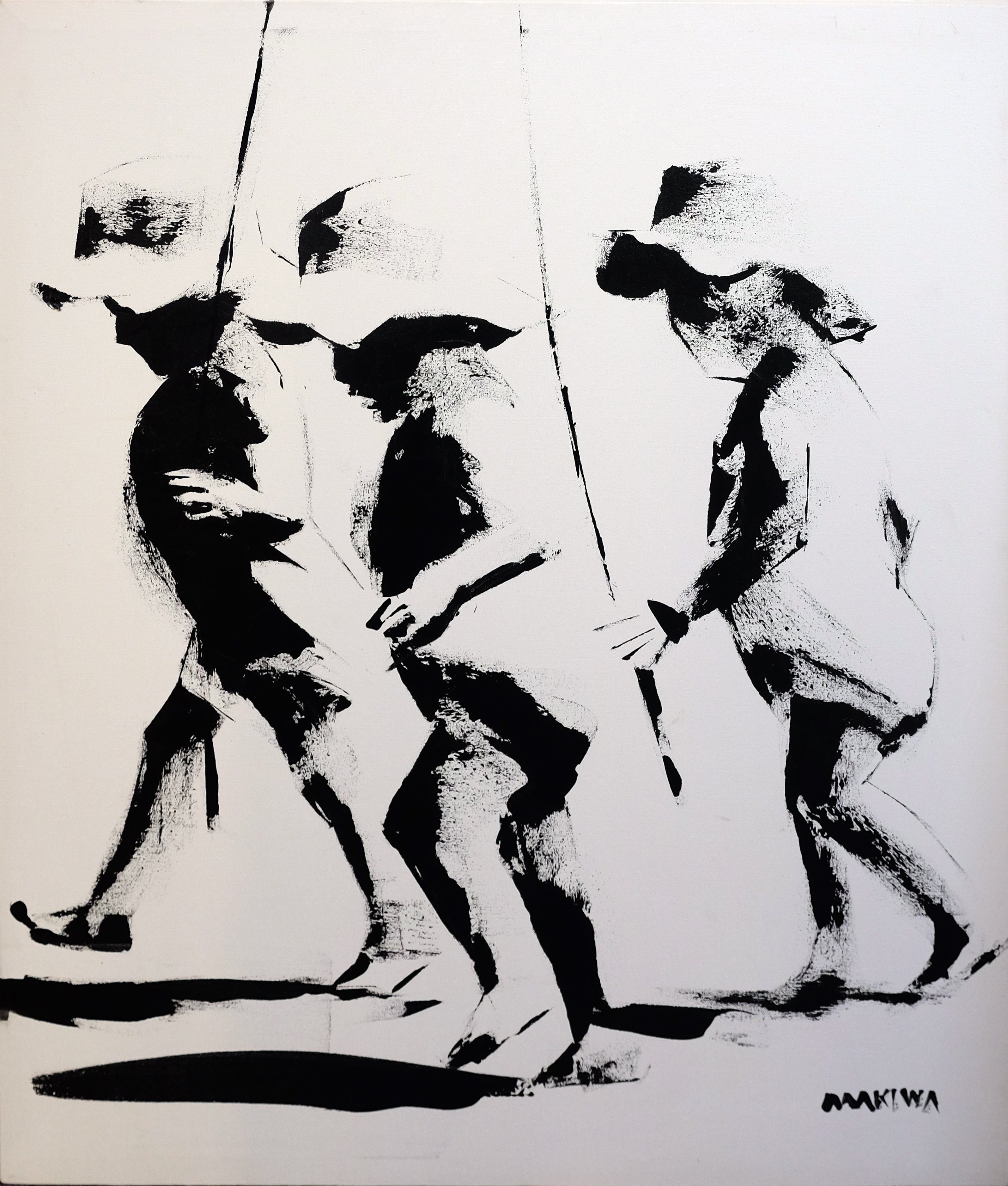 Gone Fishing 80x68cm Acrylic on Canvas