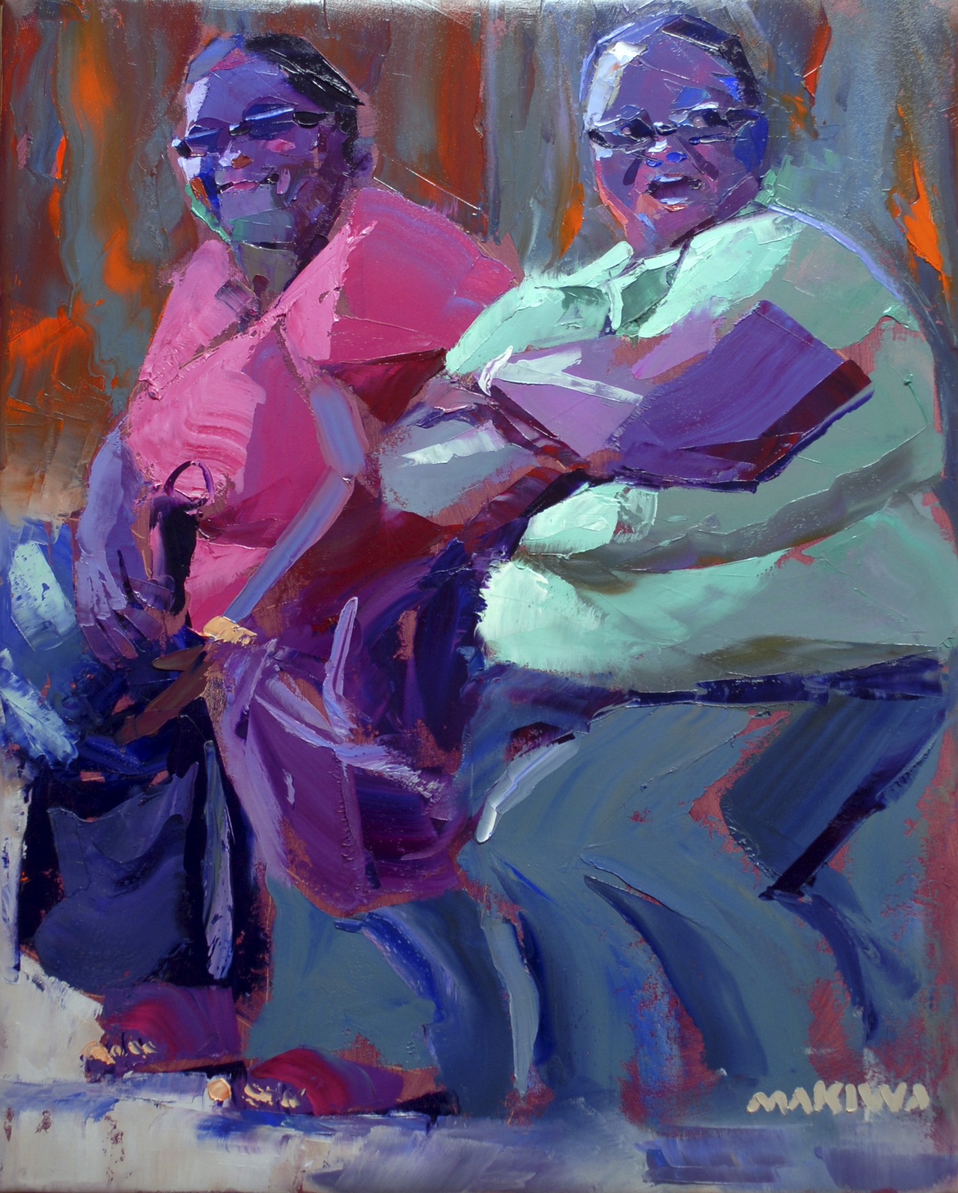 Good Old Friends 71x56cm Oil on Canvas