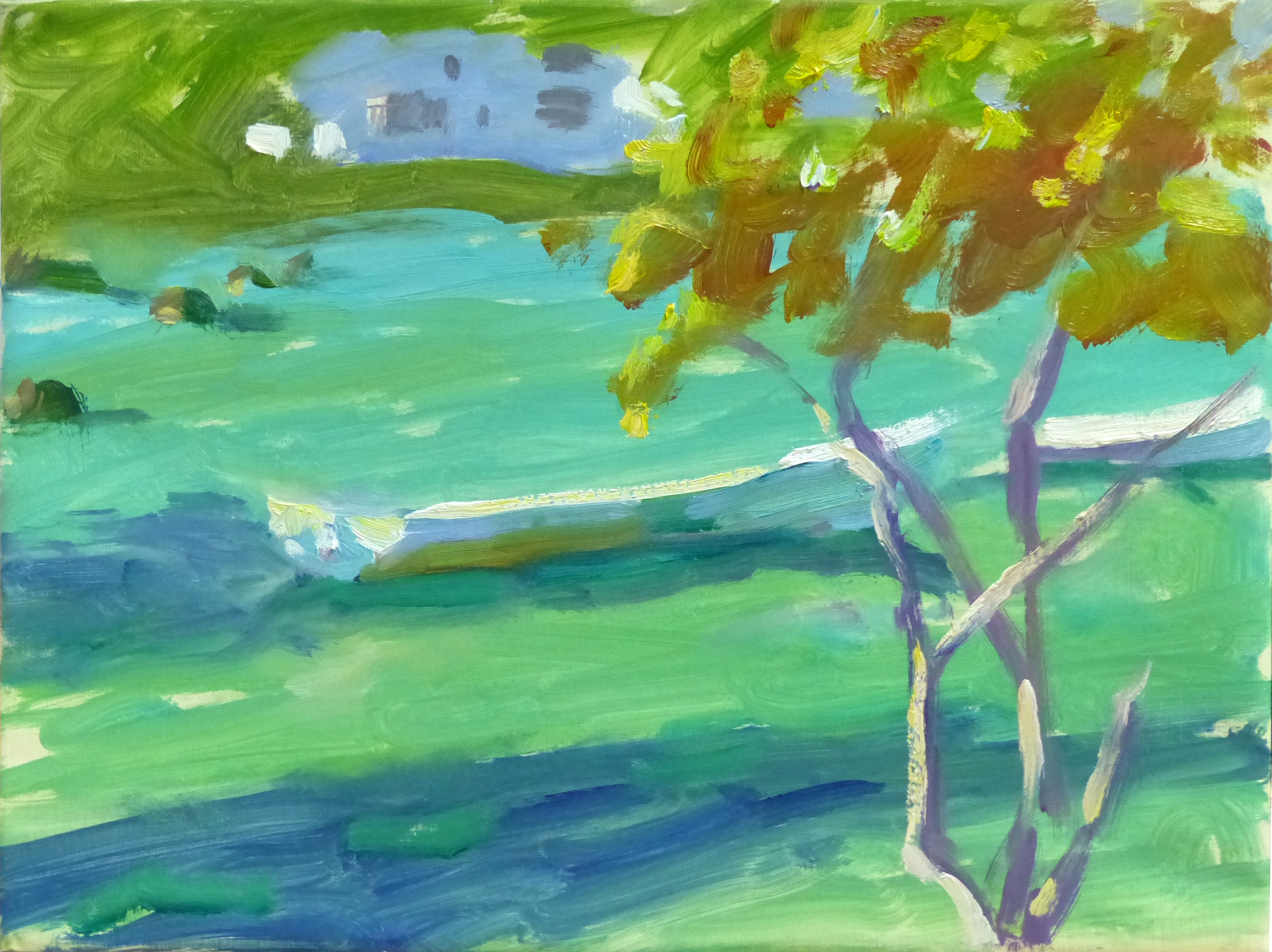 Green Silence 30x40cm Oil on Canvas