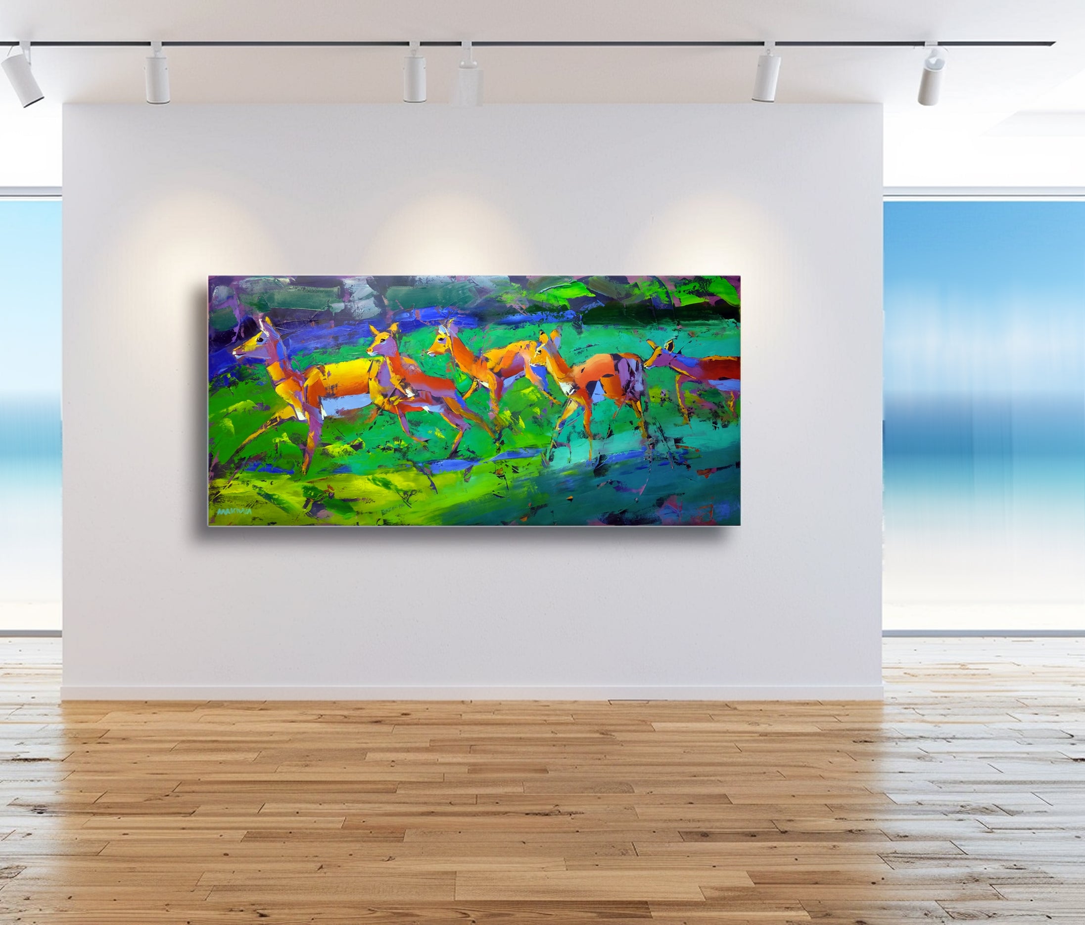 Summertime 80x170cm Oil on Canvas