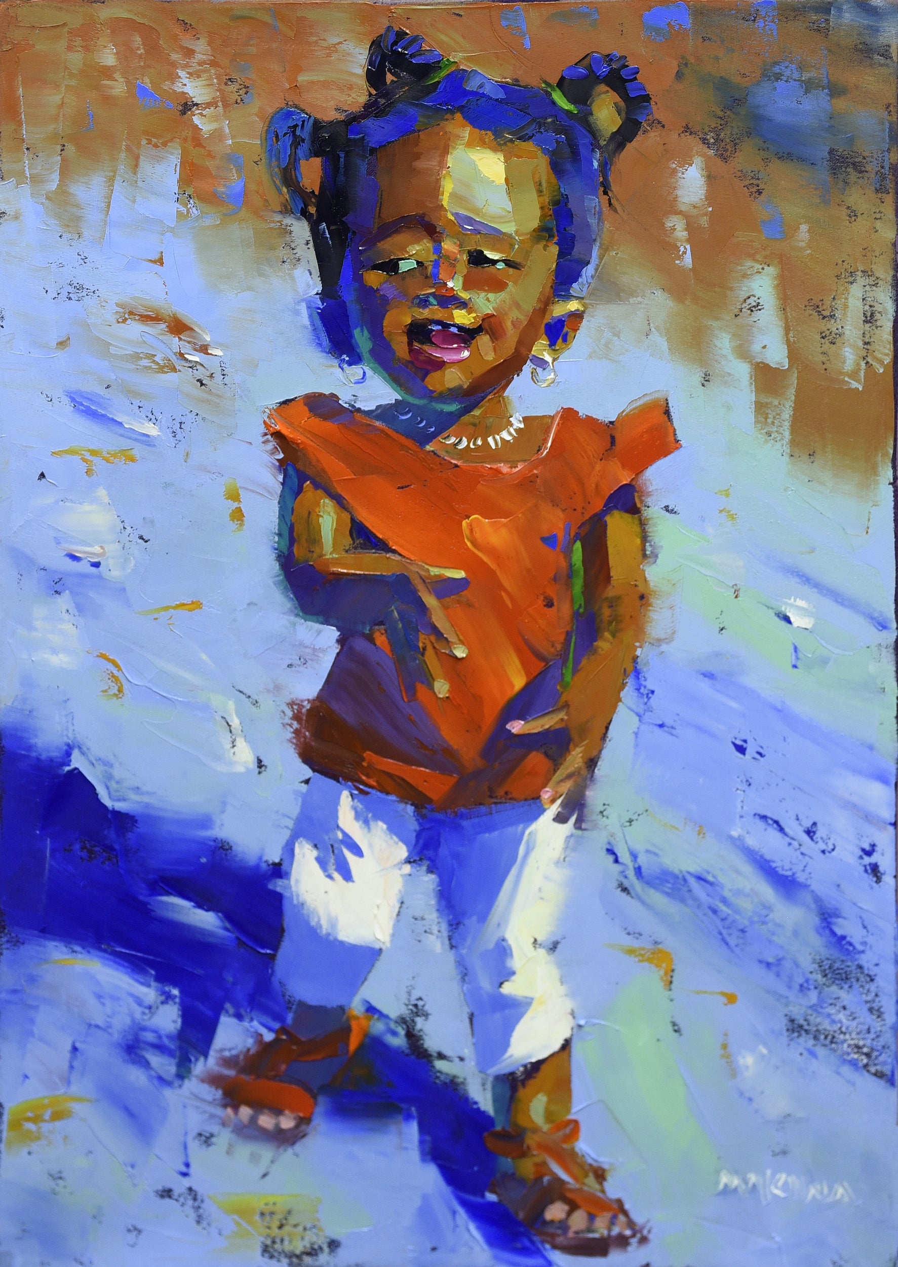 Happy Child 55x39cm Oil on Canvas