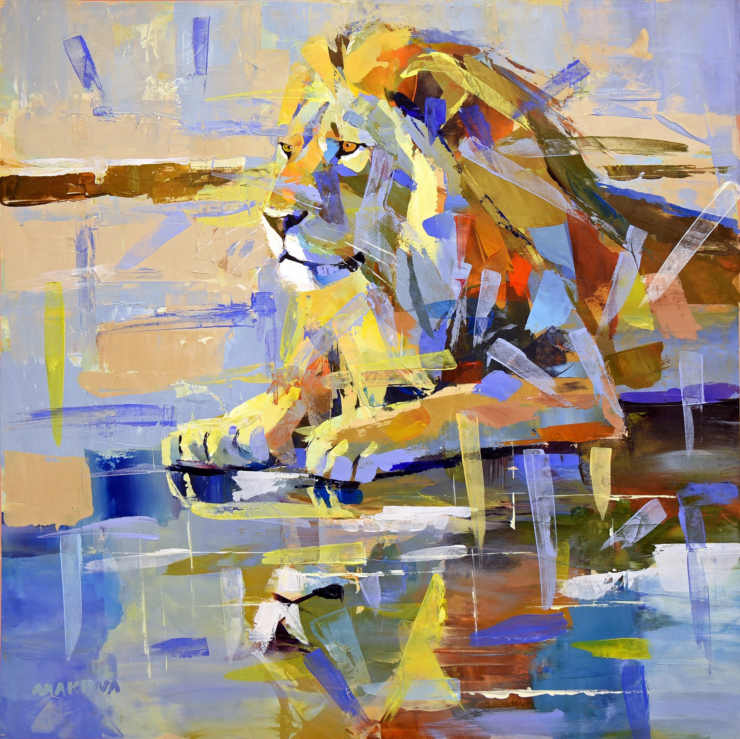 High Alert 80x80cm Acrylic on canvas