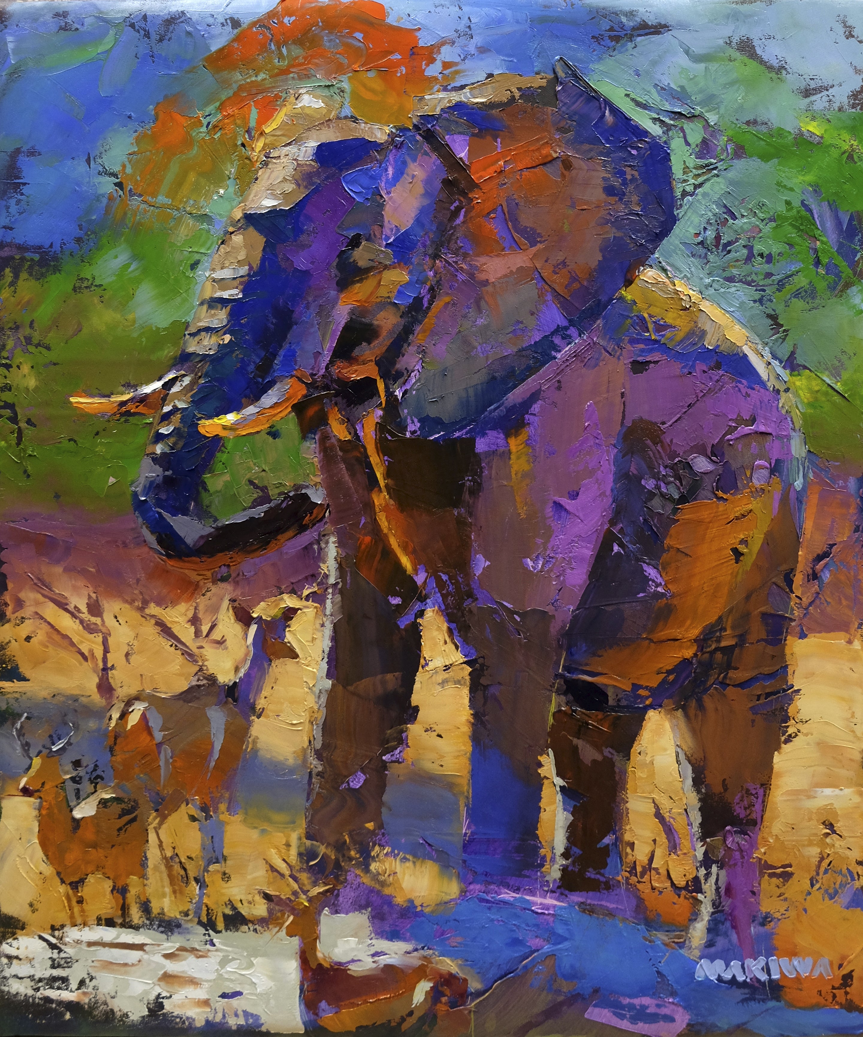 I Drink First 68x80cm Oil on Canvas