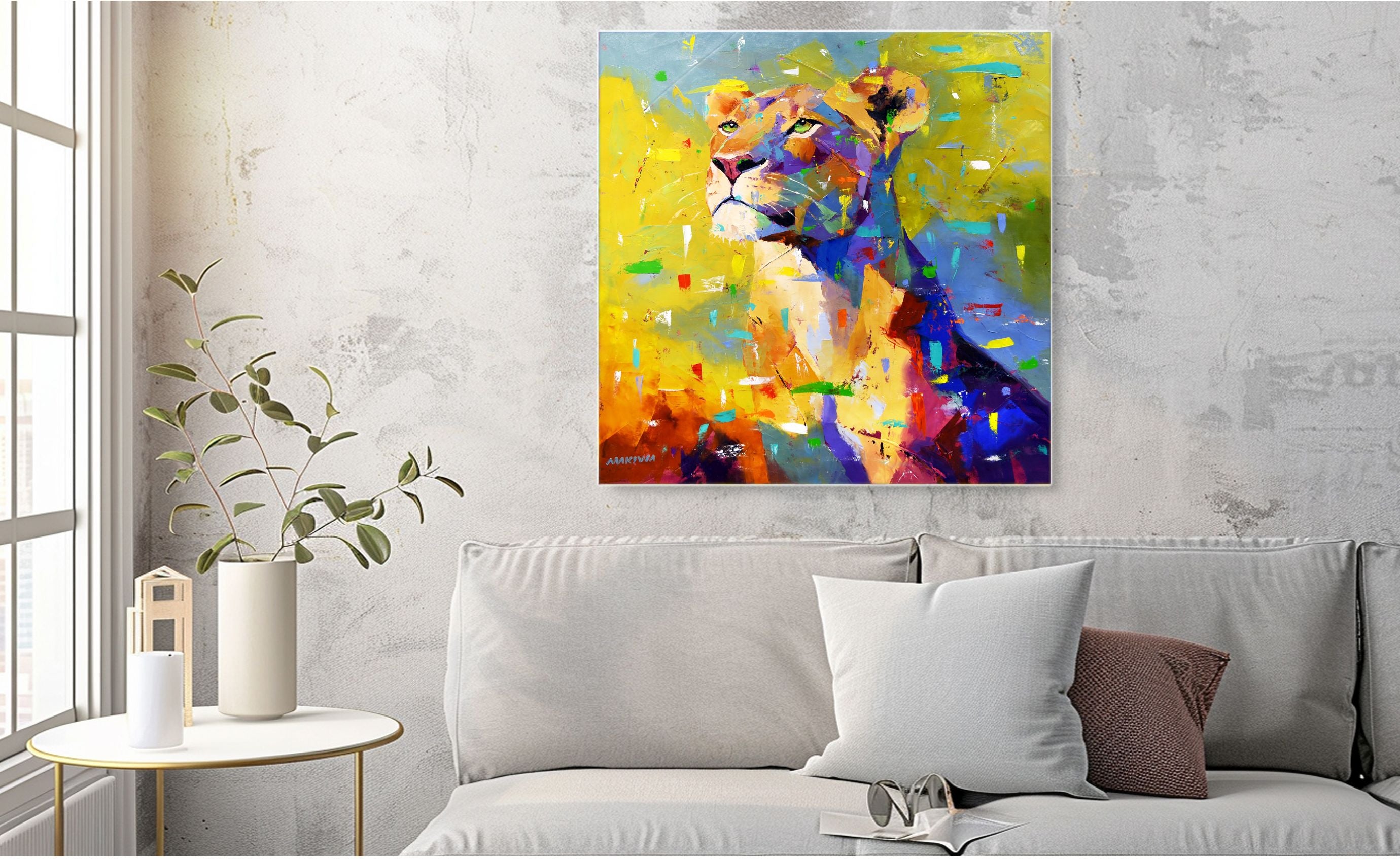 Queen of Light 80x80cm Oil On Canvas