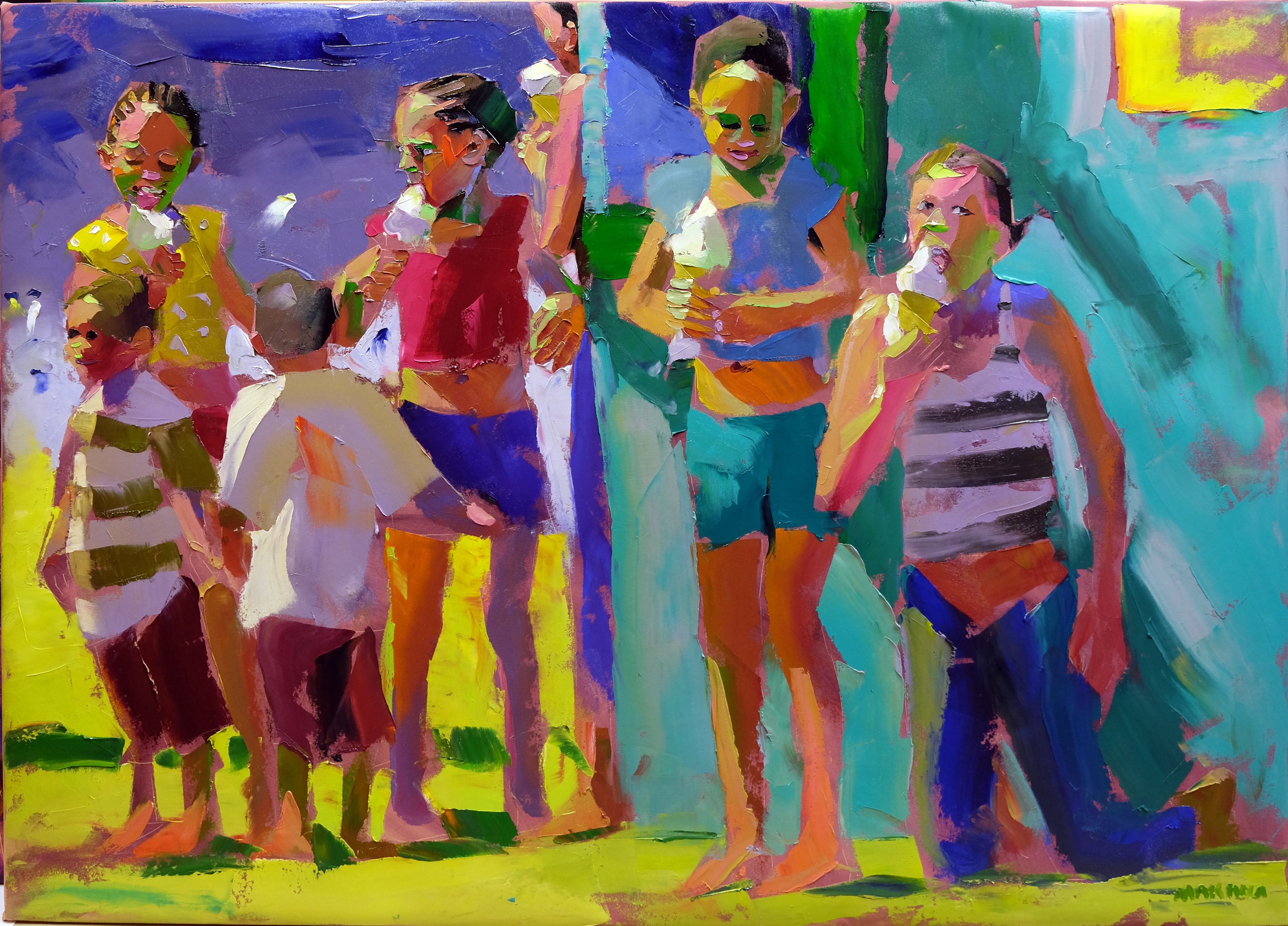 Ice-cream Corner 100x140cm Oil on Canvas