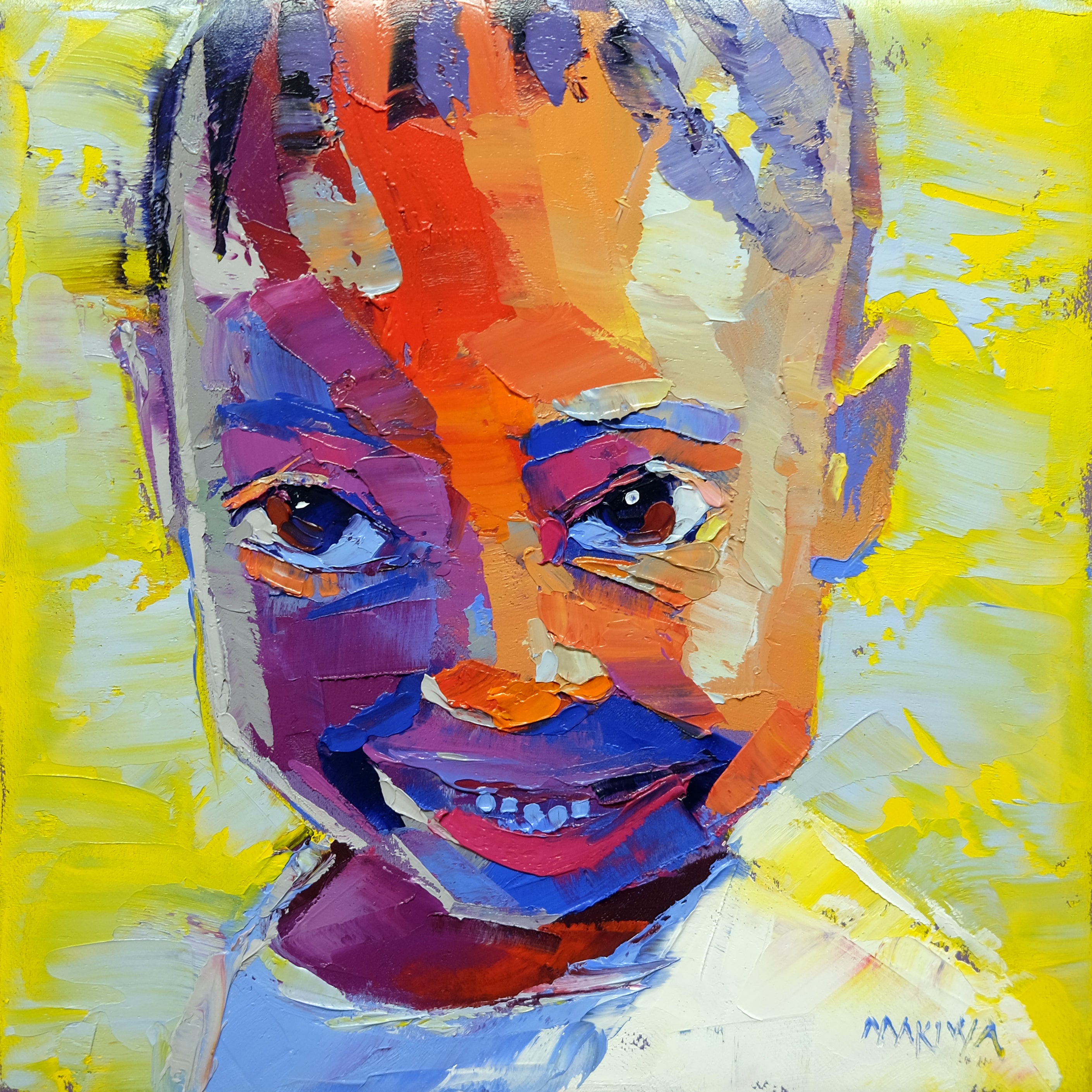 Impressions No 15 20x20cm Oil On Canvas