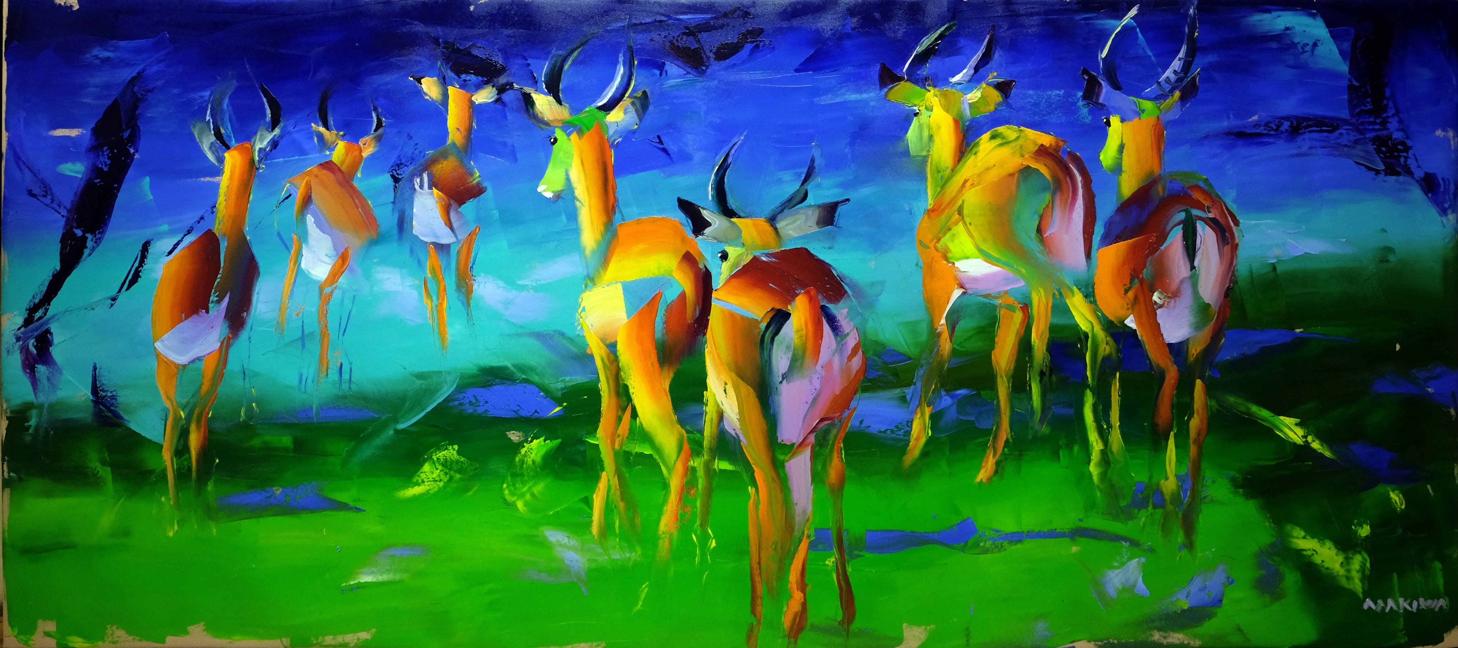 Into The Light 180x80cm Oil on Canvas