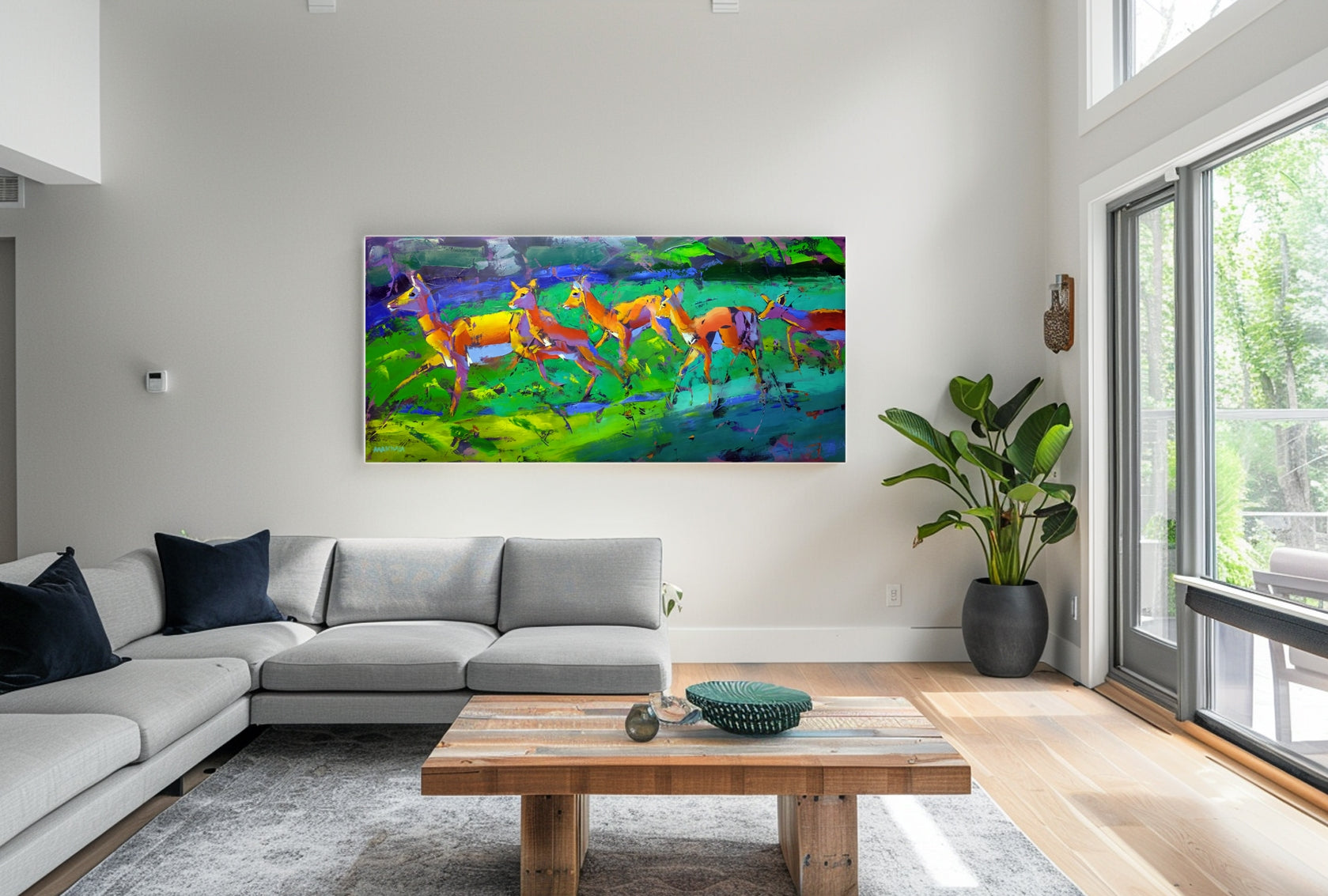 Summertime 80x170cm Oil on Canvas