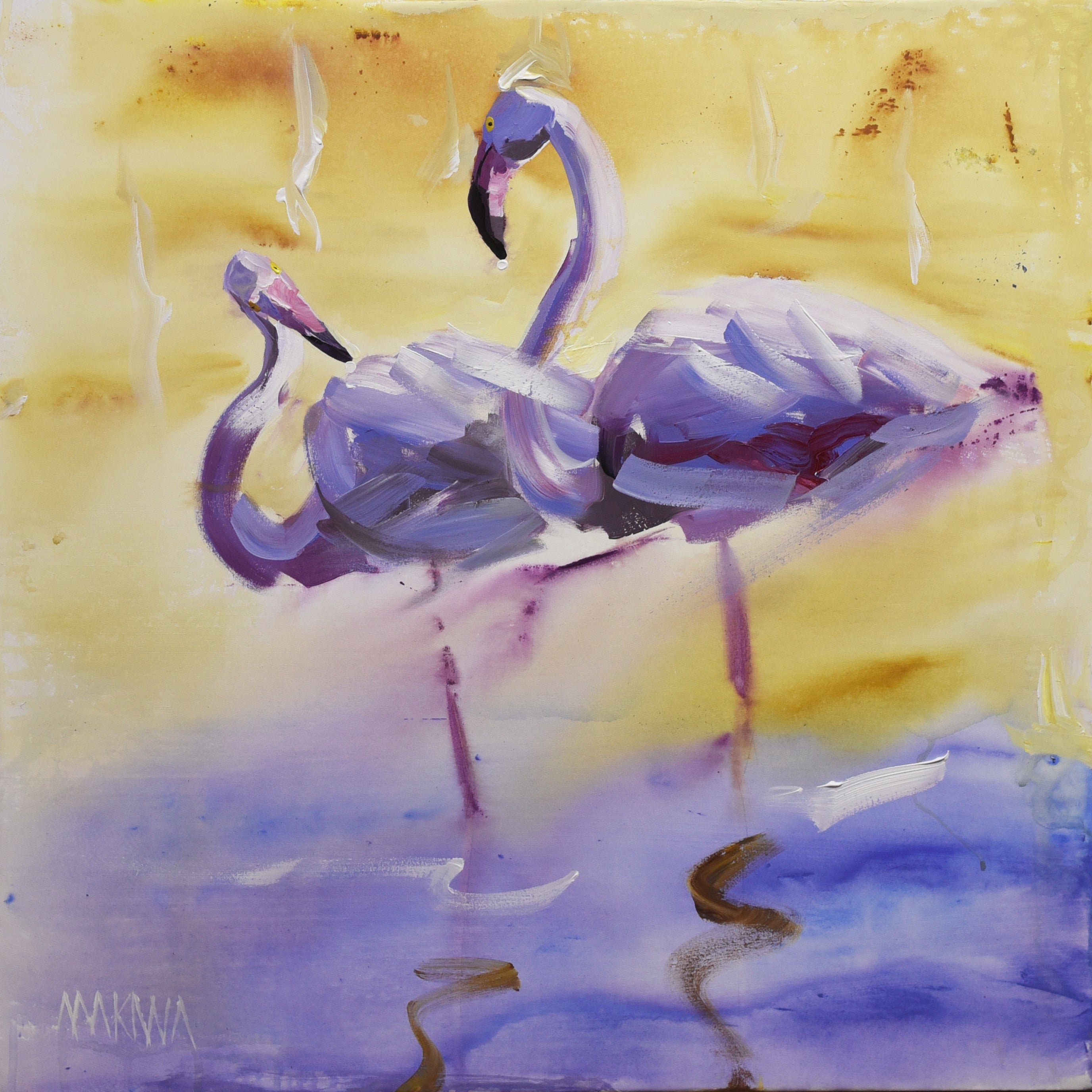 Kindred Reflections 55x55cm Acrylic On Canvas
