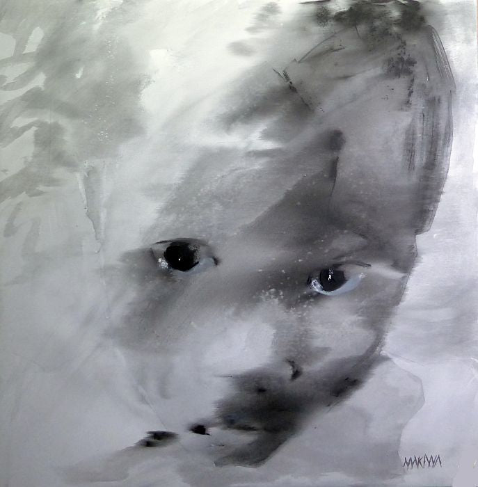 Head No. 2 100x100cm Acrylic on Canvas