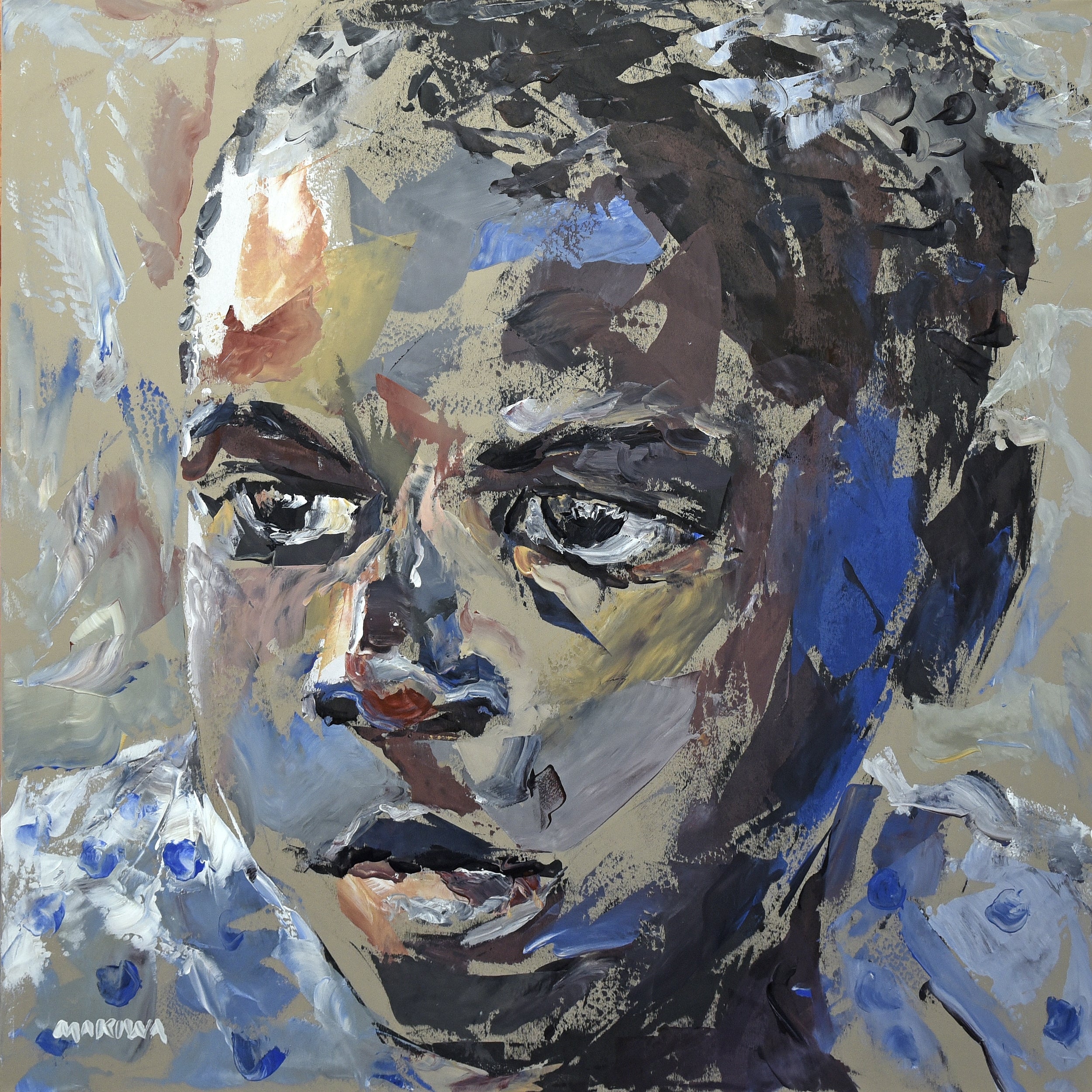 No 1 Expectations Series 1, 100x100cm Acrylic on Canvas