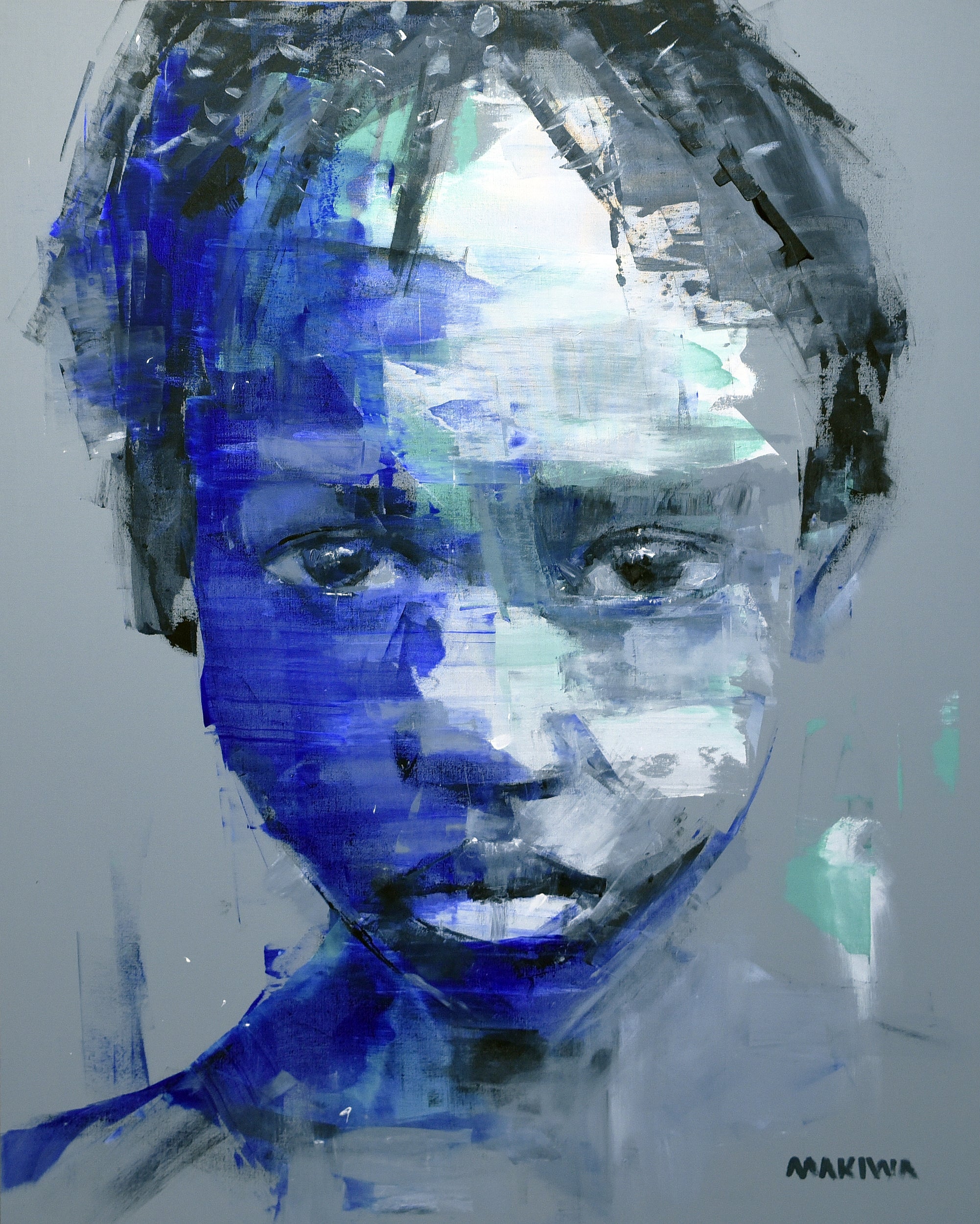 No 1 Ultramarine Series 1 100x80cm Acrylic on Canvas