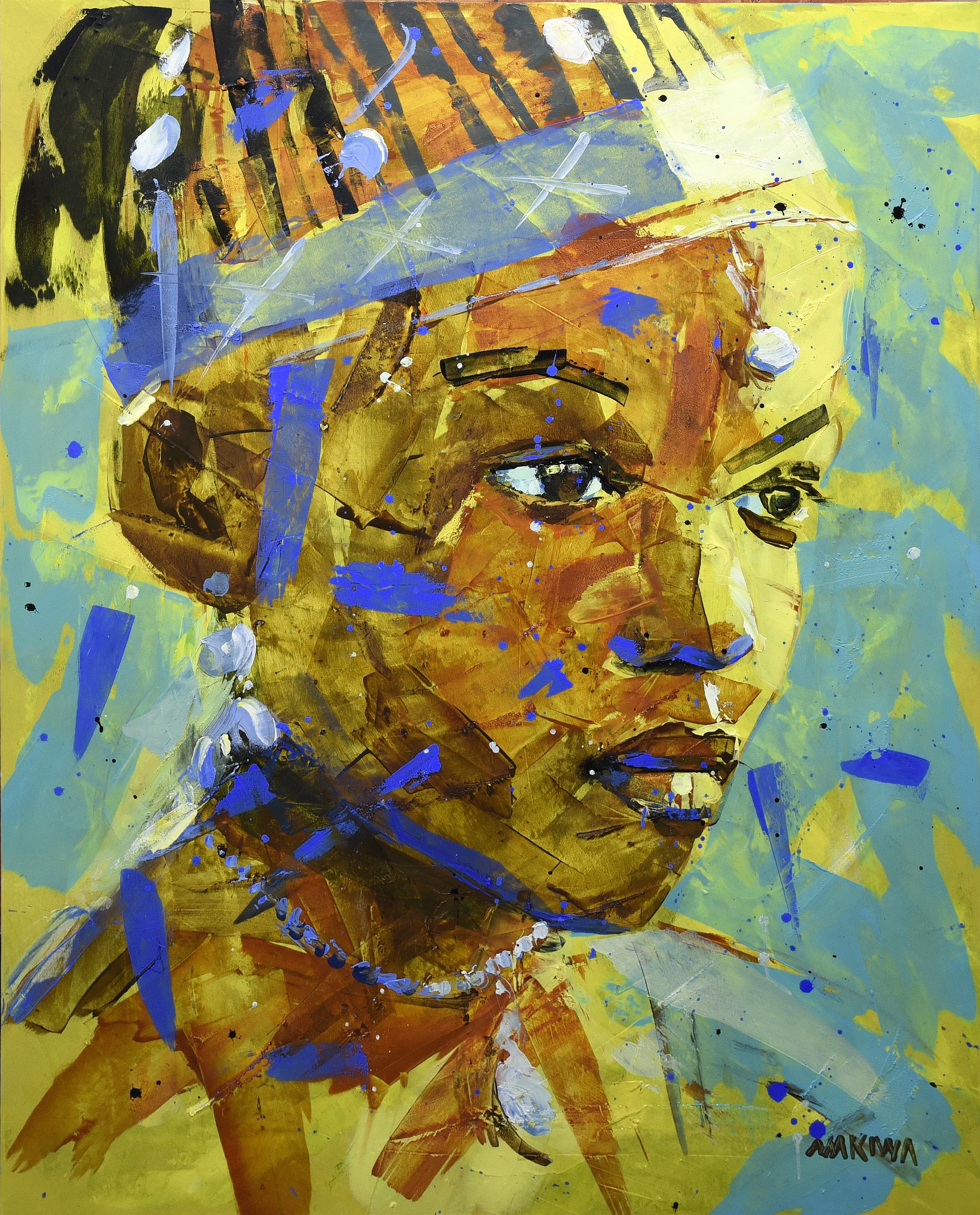 No 3 African Child Series 1 100x80cm Acrylic on Canvas